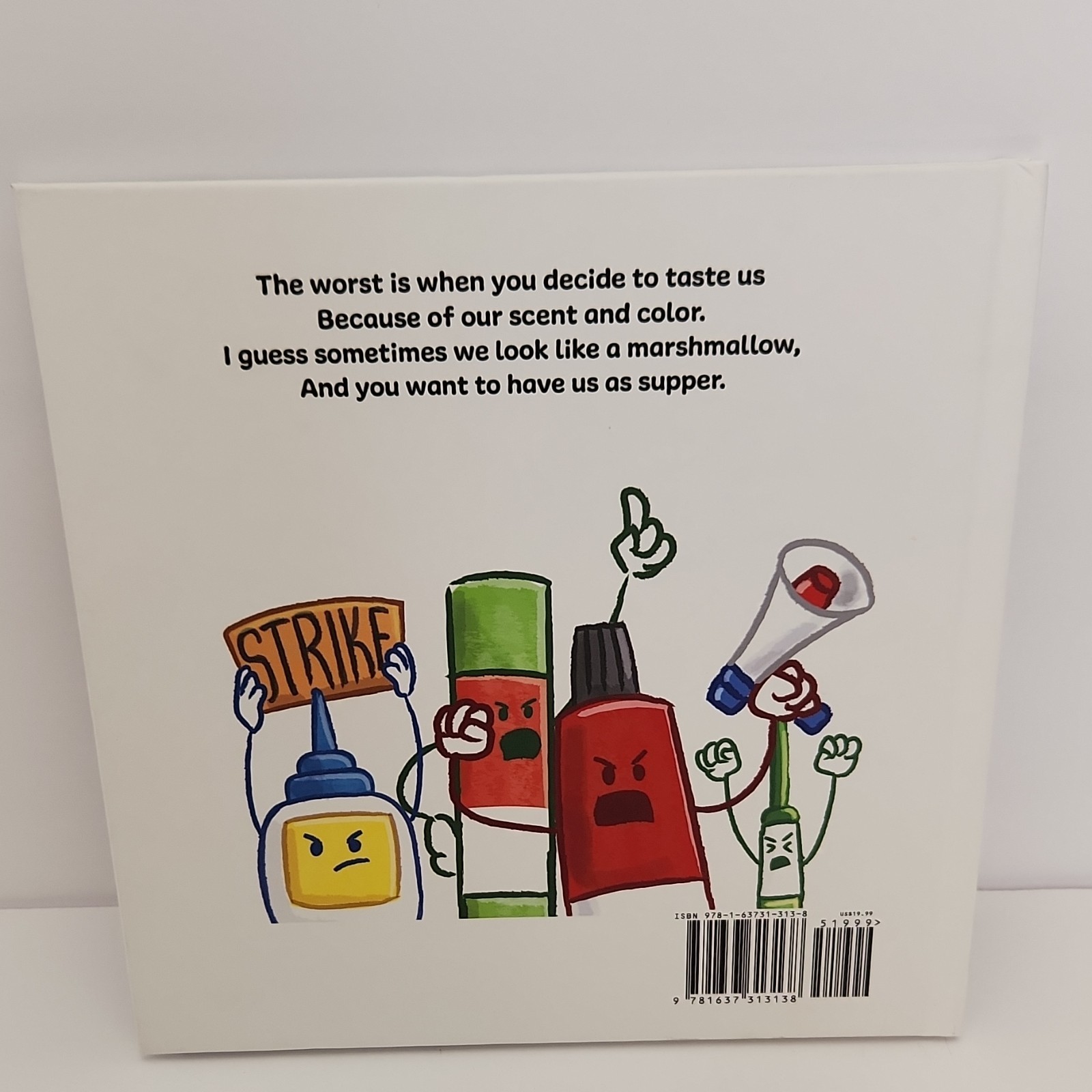 Glues on Strike by Jennifer Jones (Hardcover, Picture Book, Ages 4-8, Humor)