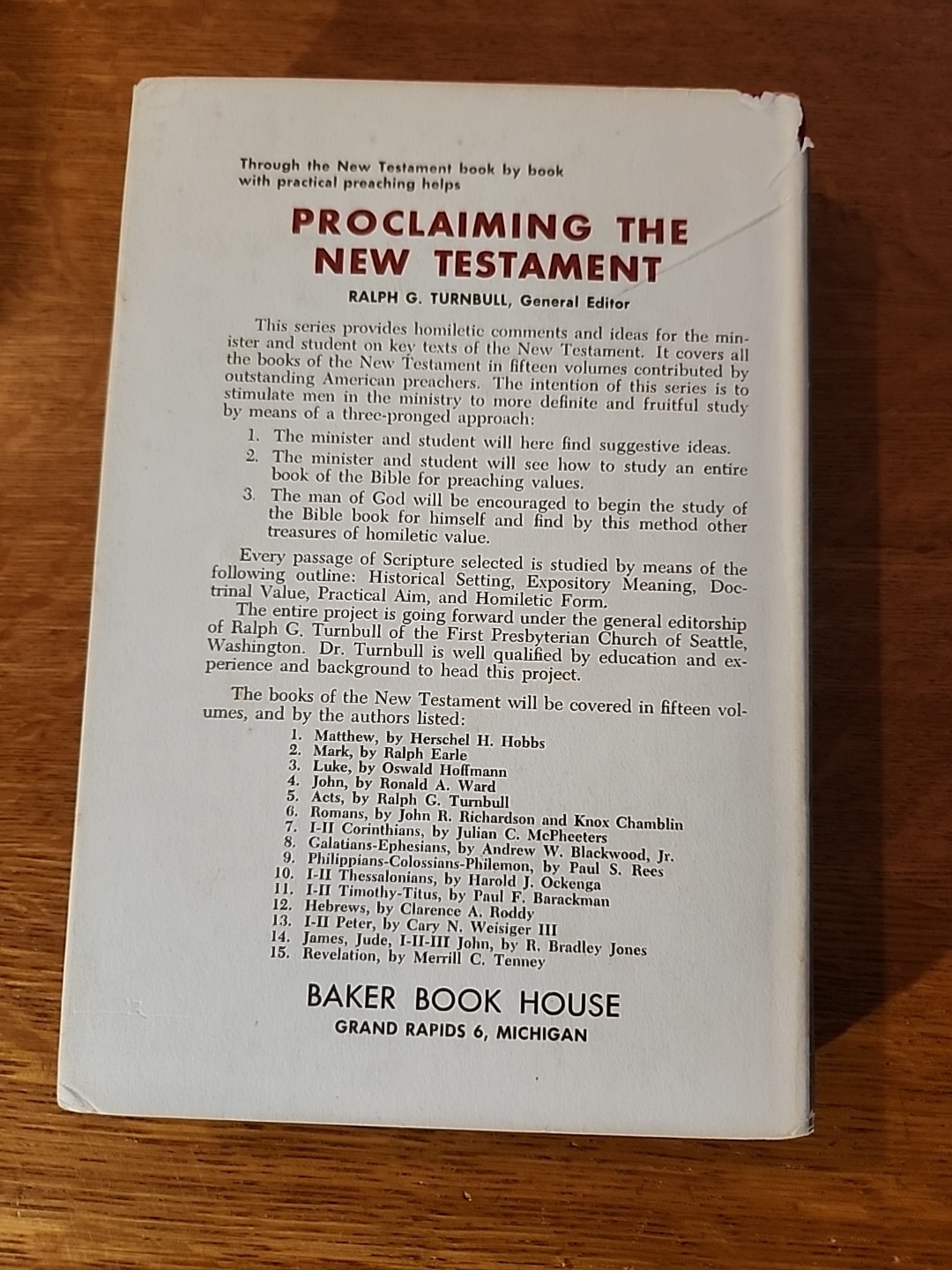 Volume V Proclaiming the New Testament (HC/DJ)
