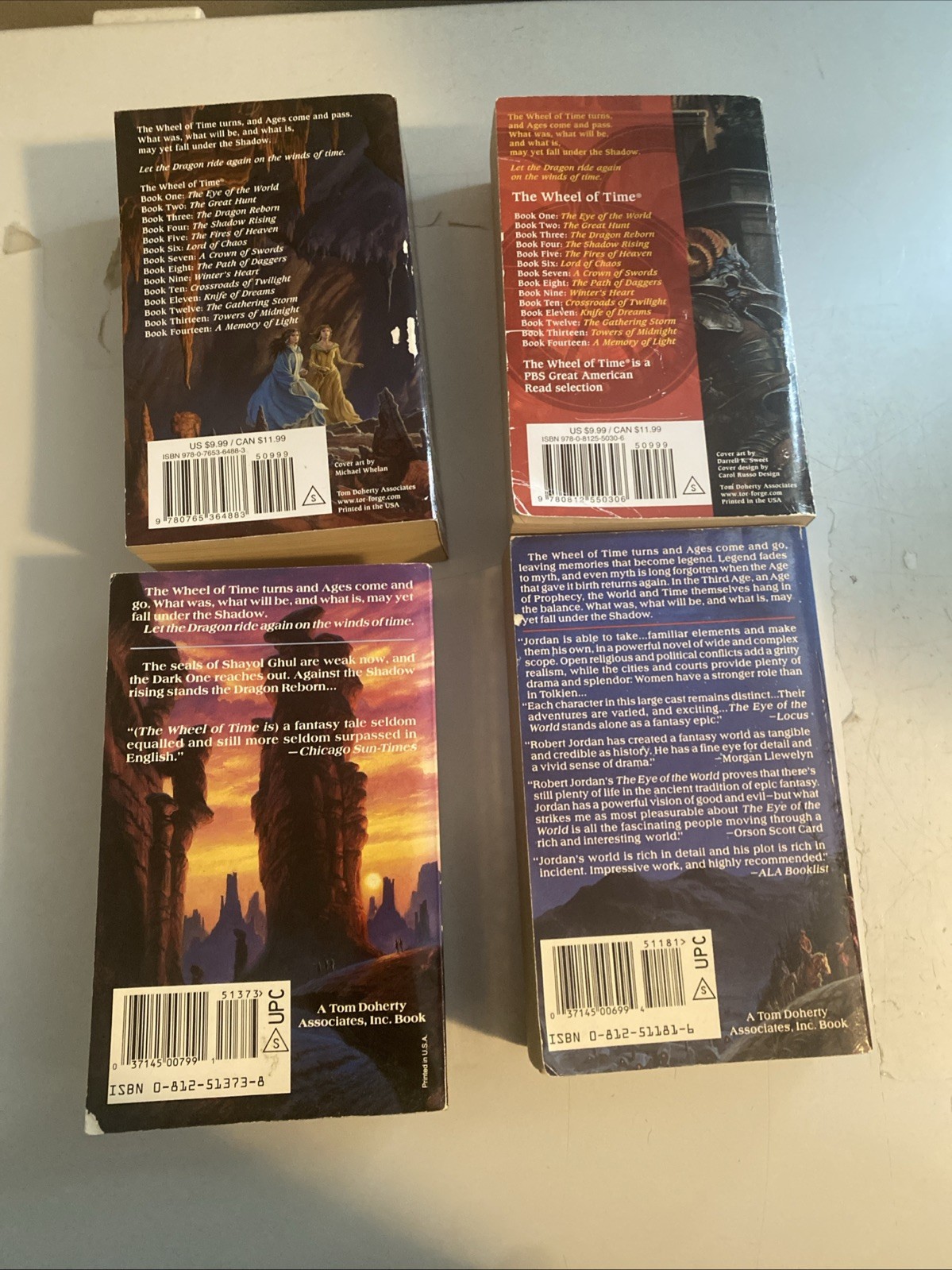 The Wheel of Time Complete Set 1-14 plus prequel 15 PB Books Robert Jordan