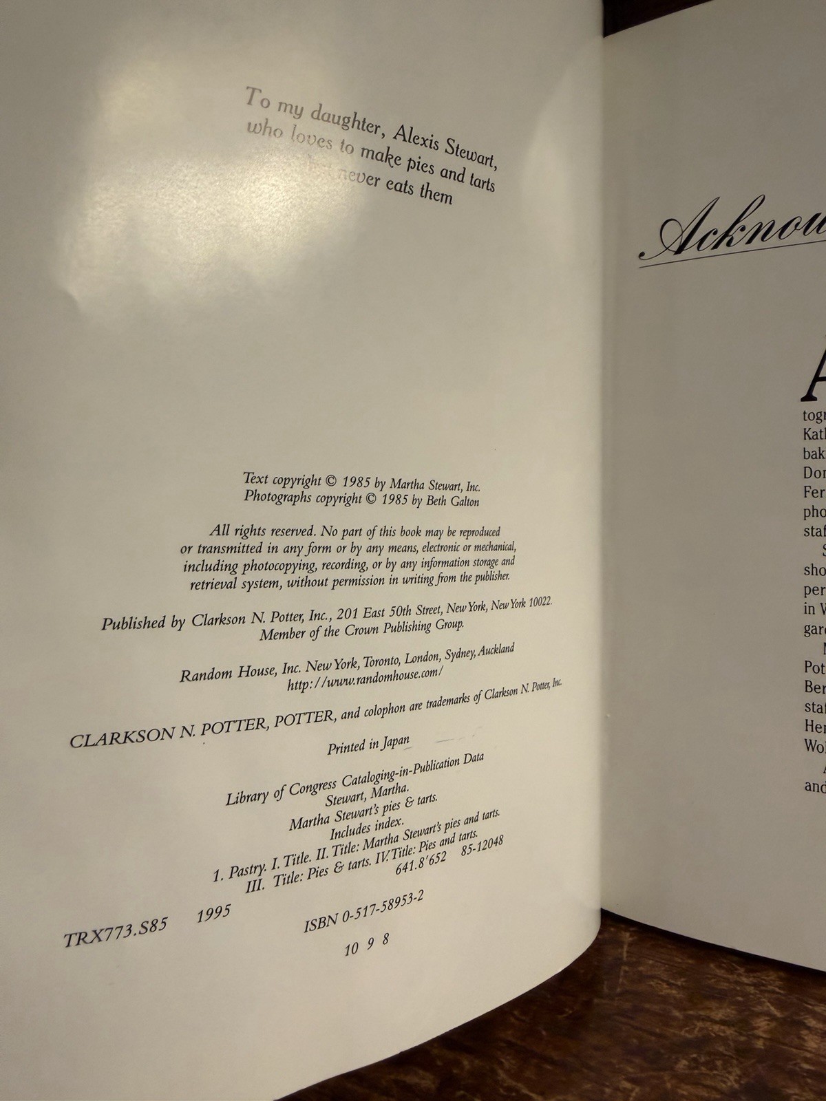 Lot 8 Martha Stewart Books: Entertaining First Ed; Pies Hors D’oeuvres Christmas