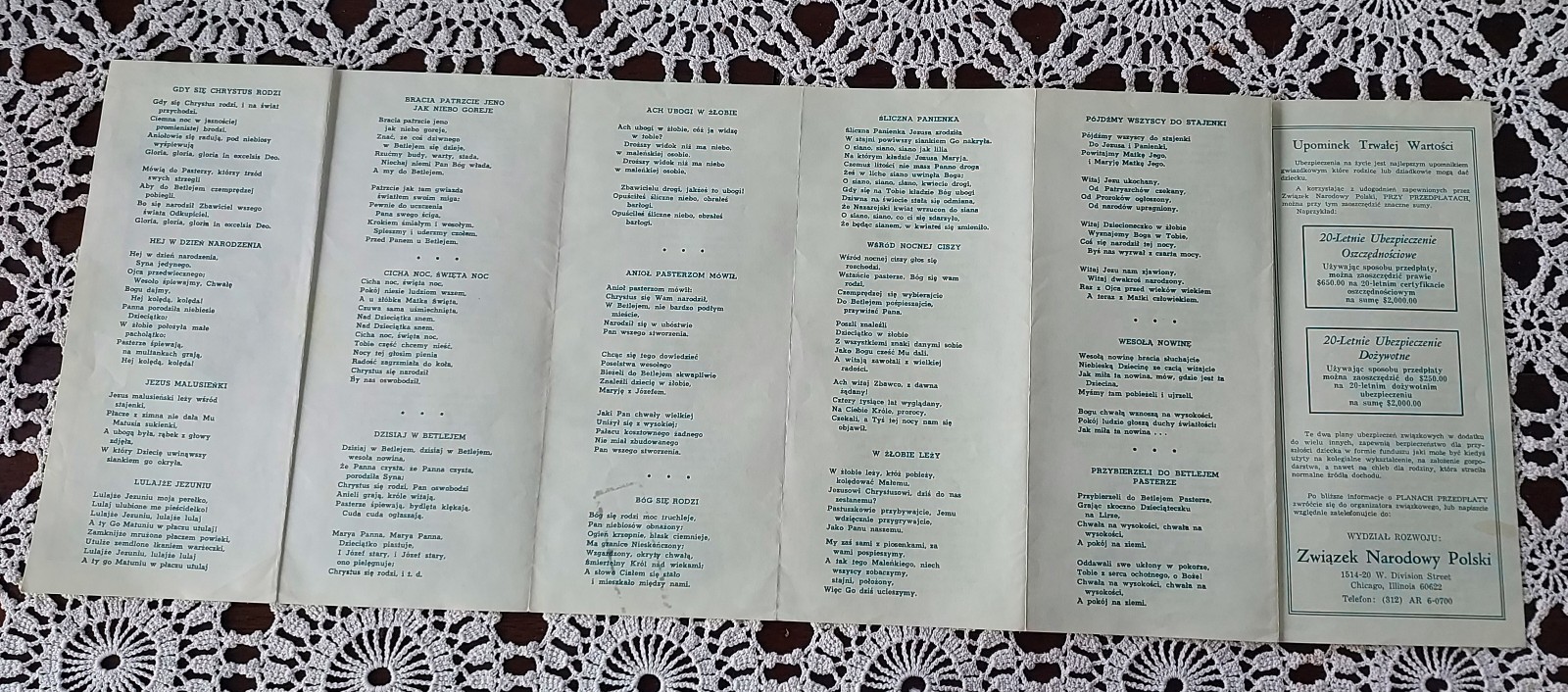 Vtg Wesotych Swiat Merry Christmas Phamphlet Book Songs Polish National Alliance