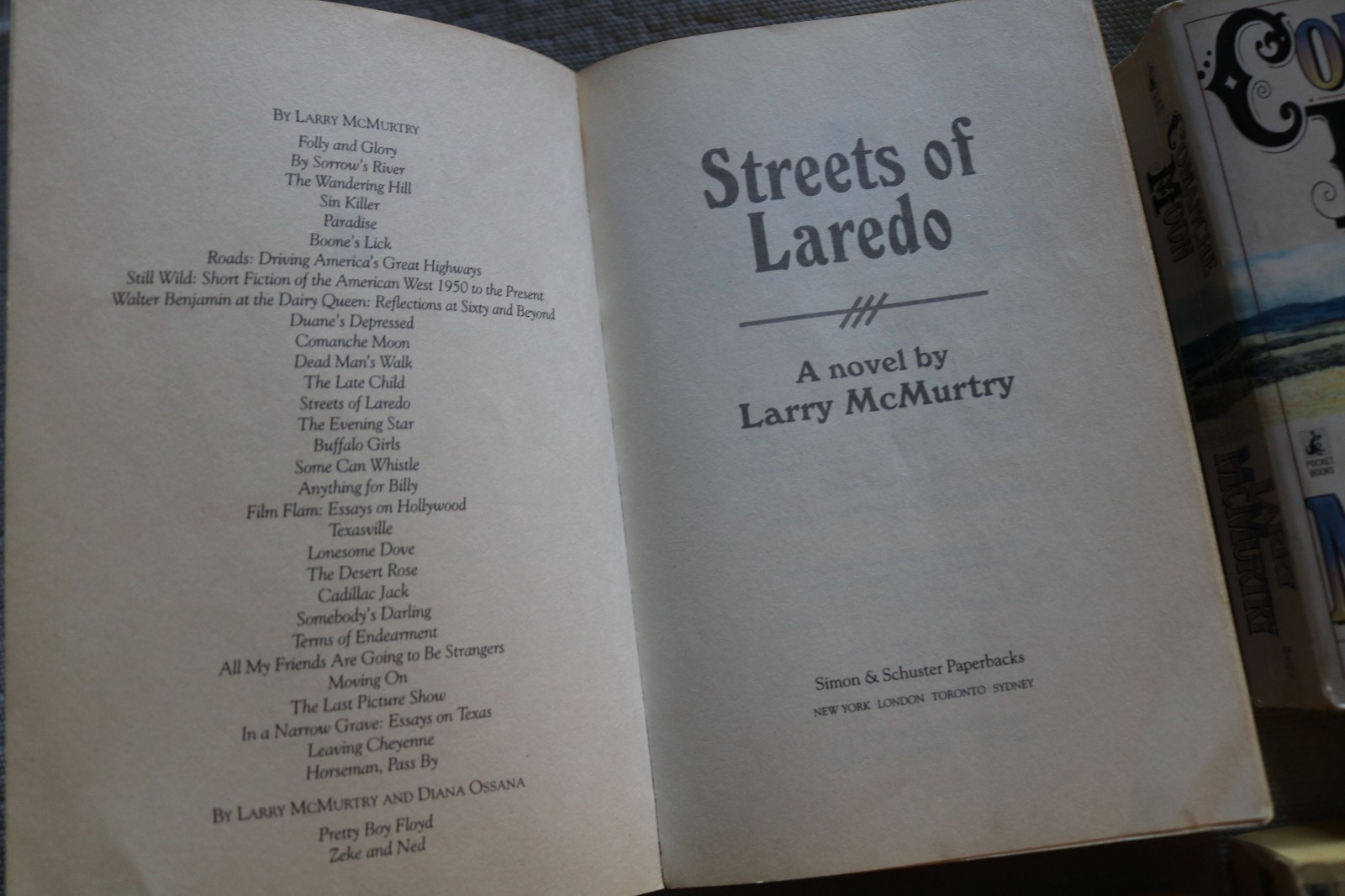 4 Larry McMurtry Lonesome Dove complete series paperback with free DVD