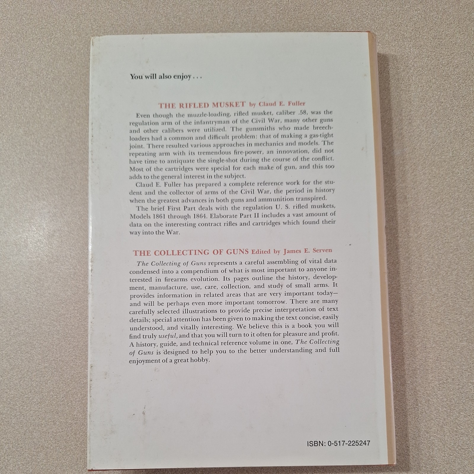 Pictorial History Of The Rifle by G W P Swenson, HBwDJ, 1972, 184 pages, illust