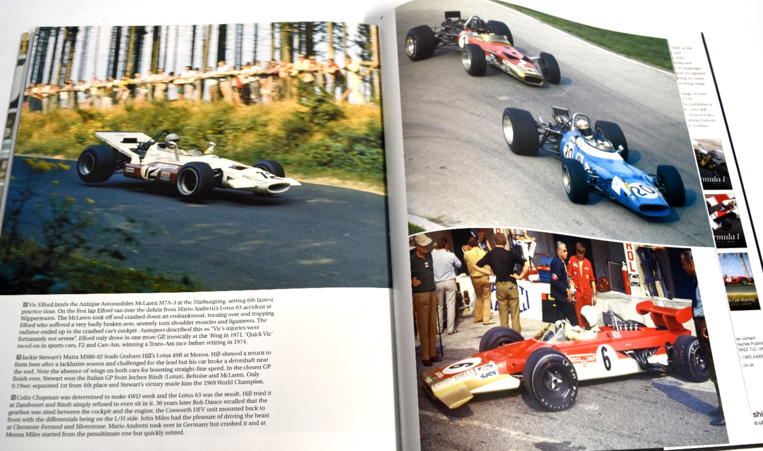 Formula 1 In Camera 1960 – 1969 Paul Parker 2006 1st Ed. Hardcover *VERY GOOD*