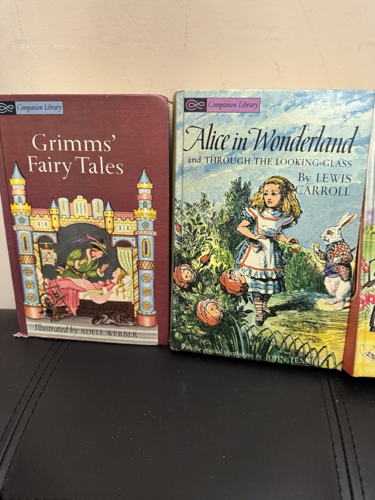 Companion Library Double-Sided Classics 4 Book Lot Oz Alice Grimm