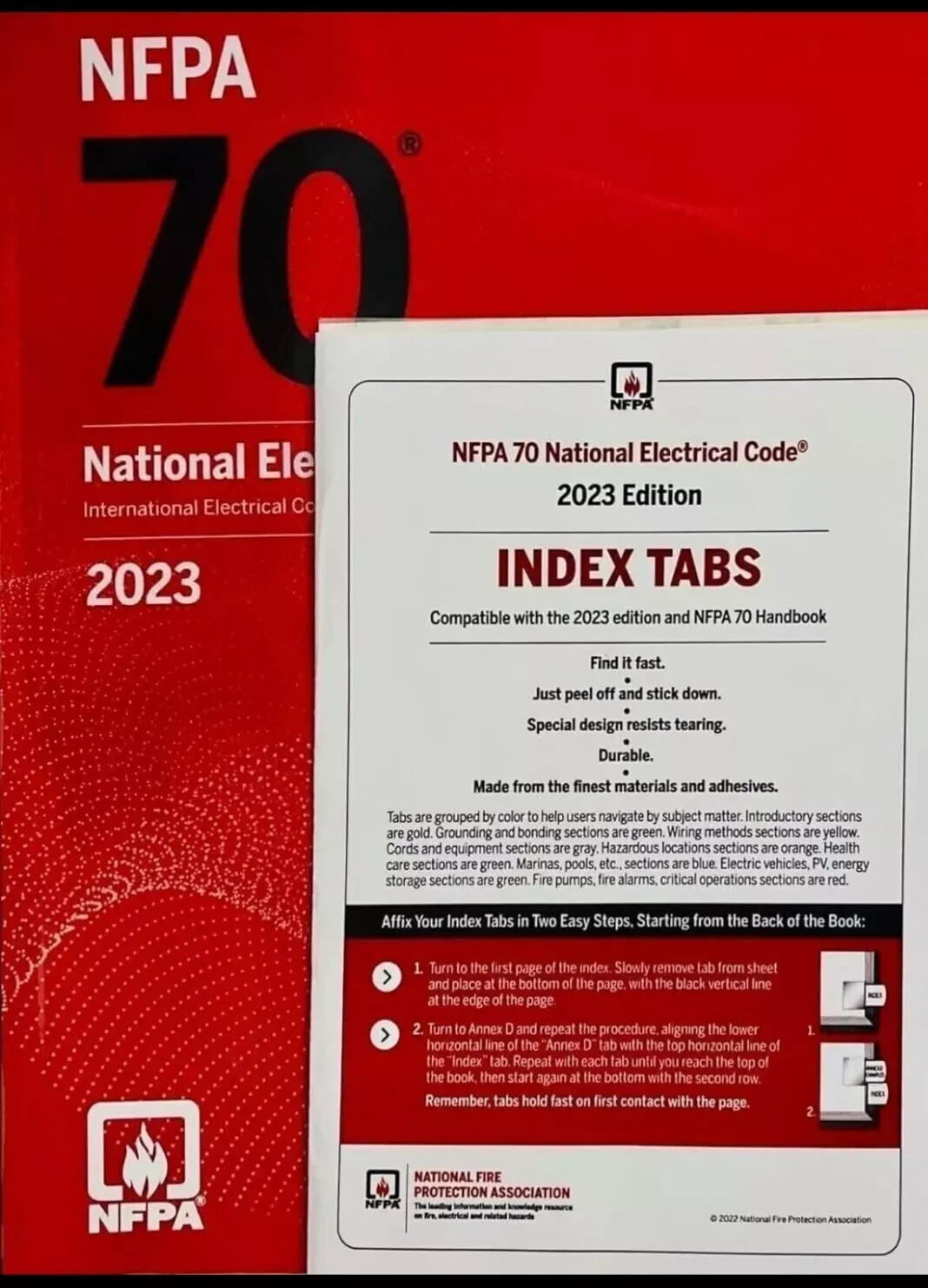 NFPA 70 National Electrical Code NEC 2023 With Tabs – FREE SHIPPING – BRAND NEW.