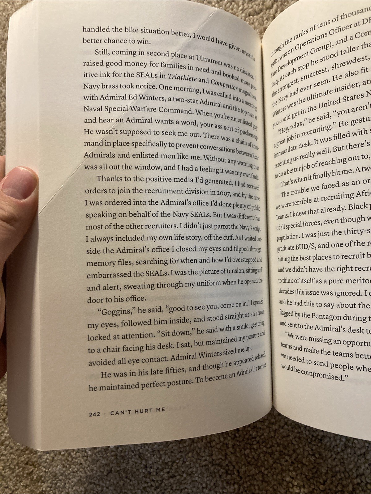 Can’t Hurt Me: by David Goggins (2018, Paperback) Navy Seal BUDS MILITARY BIO.