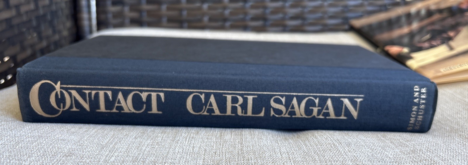 Contact by Carl Sagan 1985 Hardcover First Edition First Printing Novel Book HC
