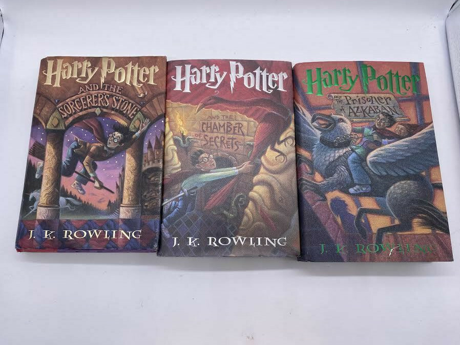 Harry Potter Hardcover Set First Edition 1-7 Set J.K. Rowling 1998 GOOD HCDJ