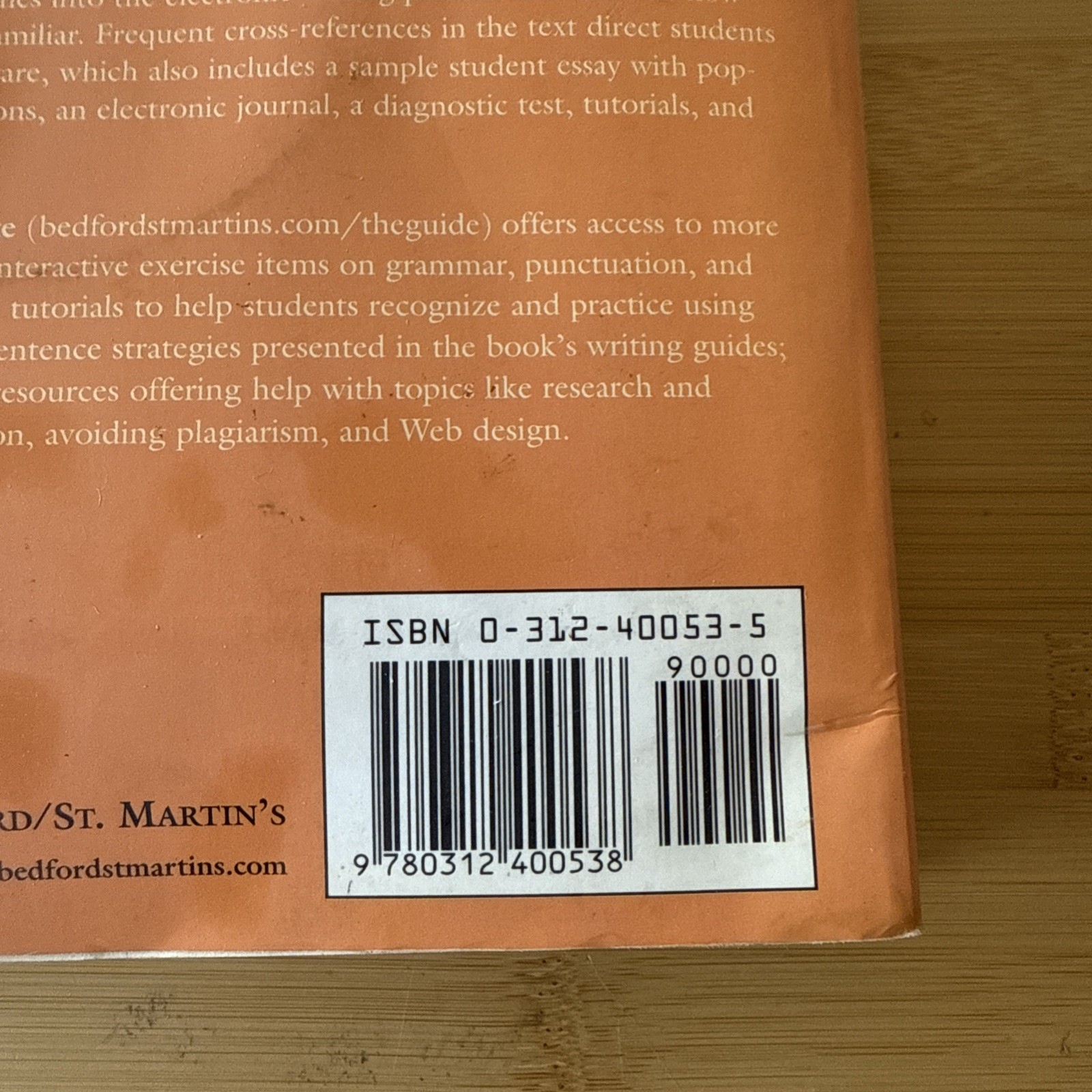 The St Martins Guide to Writin – Paperback – GOOD
