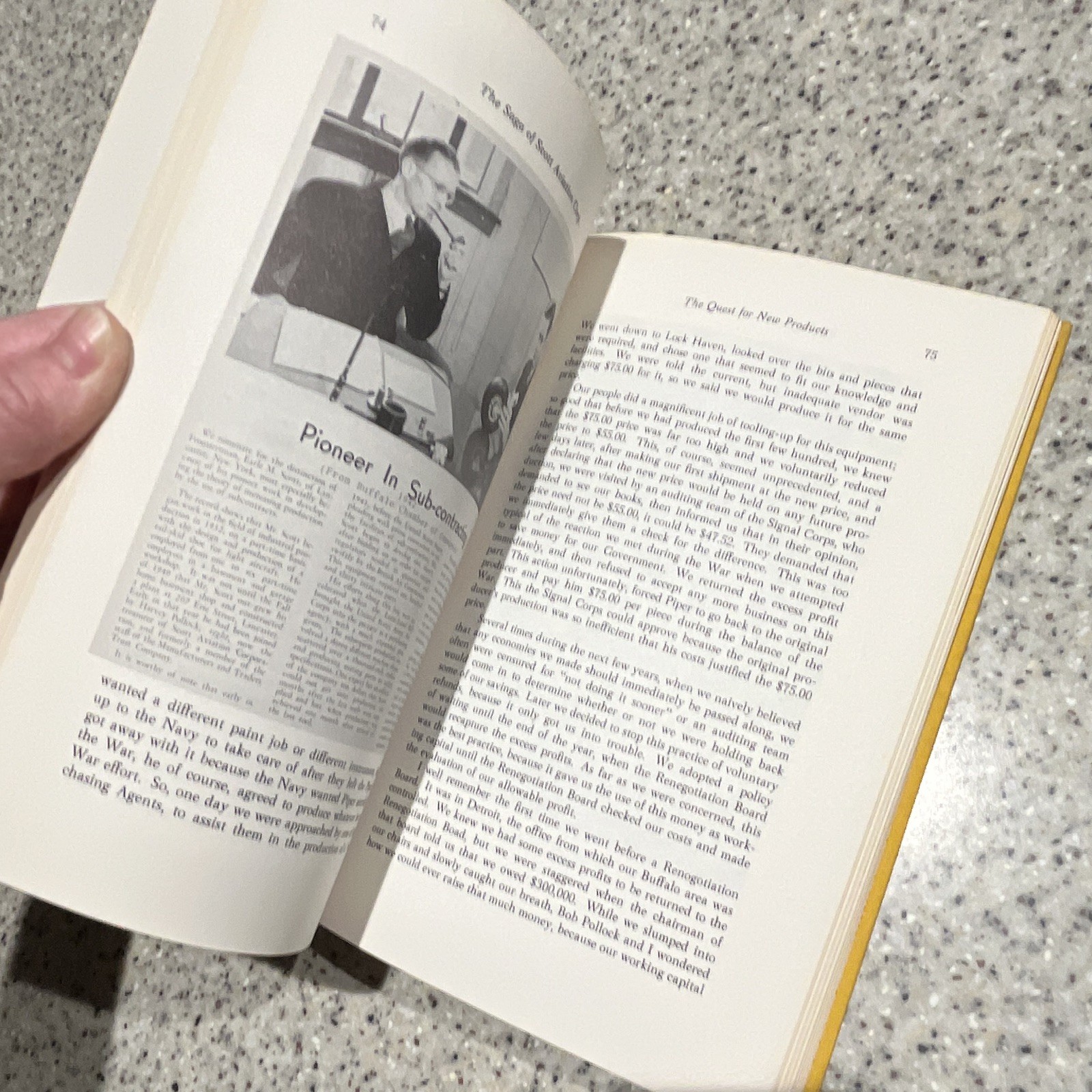 Earle M. Scott The Saga of Scott Aviation Corporation Hardcover 1973 Signed