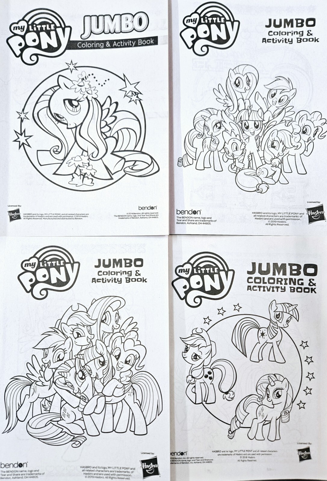 My Little Pony Jumbo Coloring & Activity Books Gift Set Of 6 – Over 450 pages!