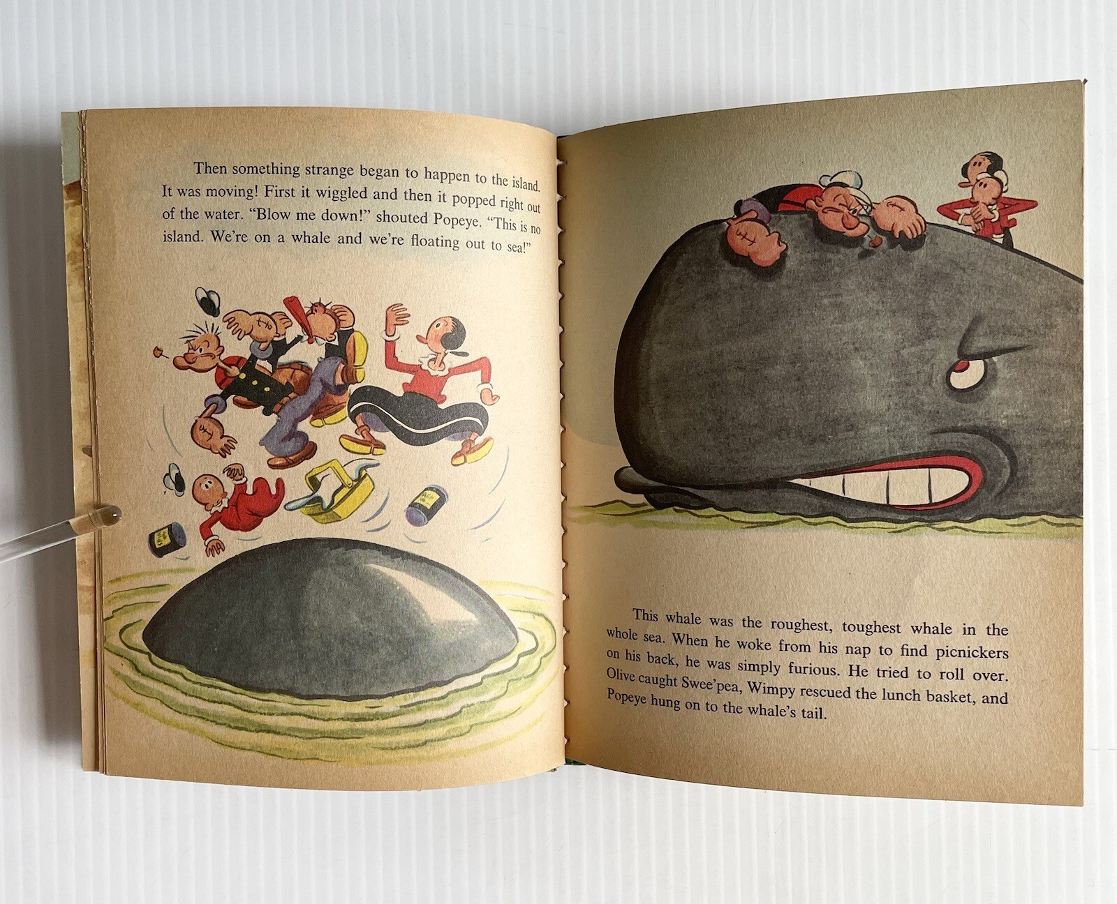 Lot 7 Vintage Children’s Wonder Books- Popeye, Bunny Hopwell, Wizard Of Oz Etc.