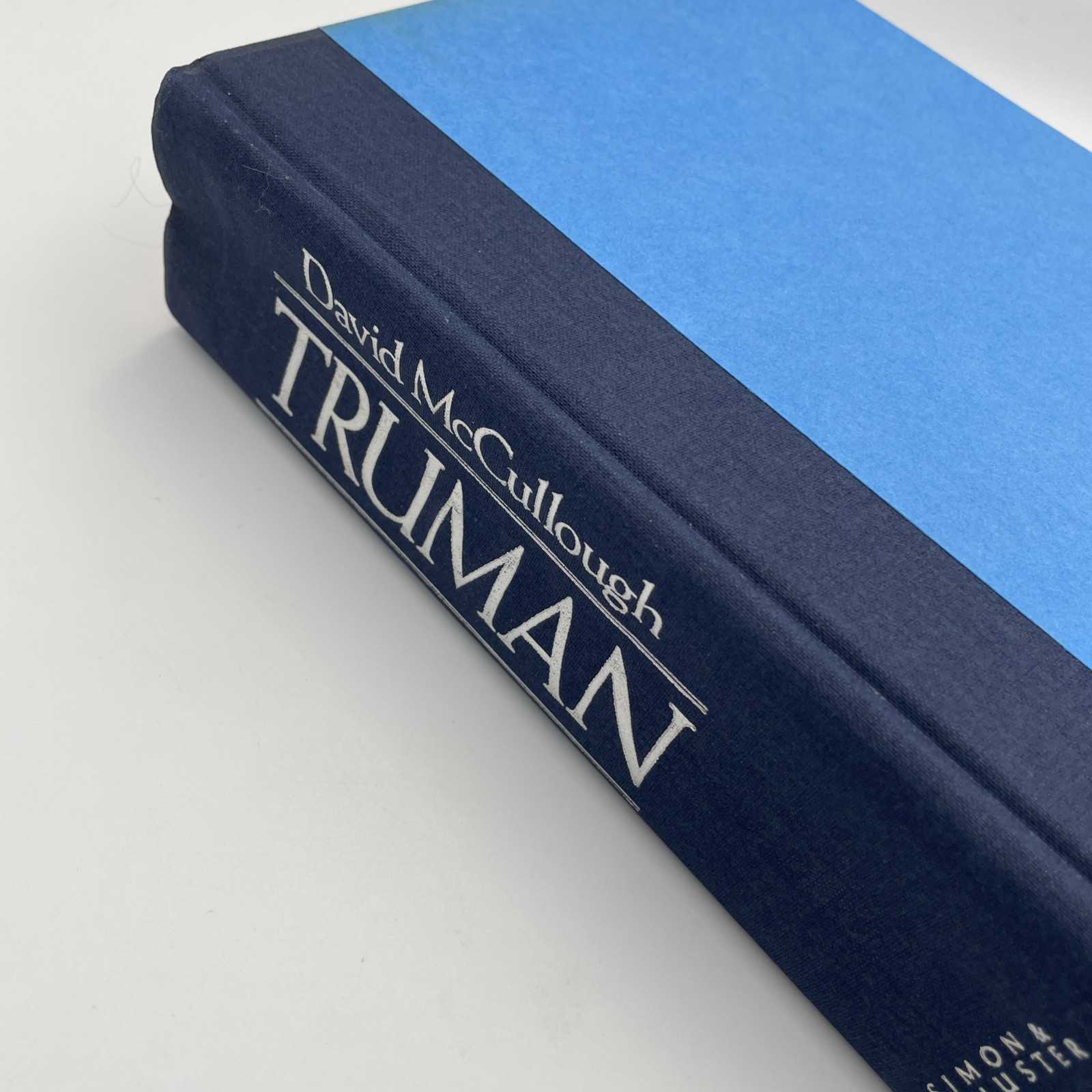 Truman David McCullough. First Edition First Print HCDJ 1992
