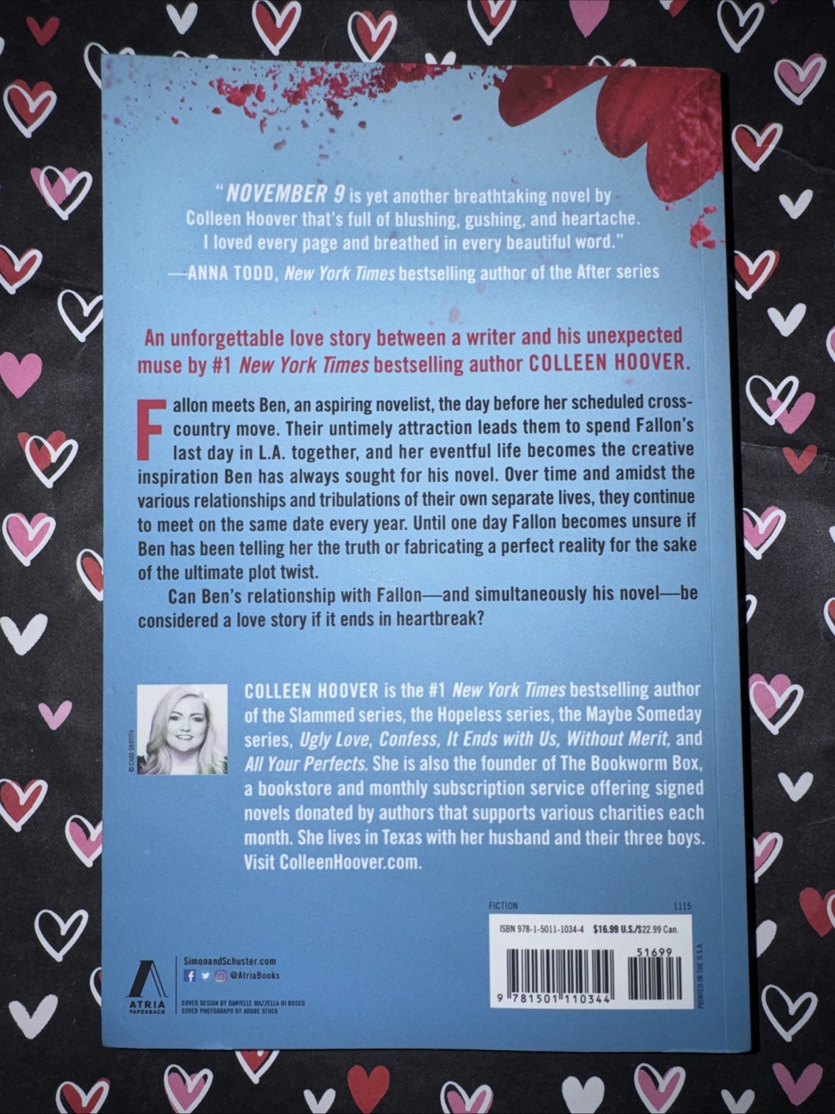November 9: A Novel – Paperback By Hoover, Colleen – GOOD