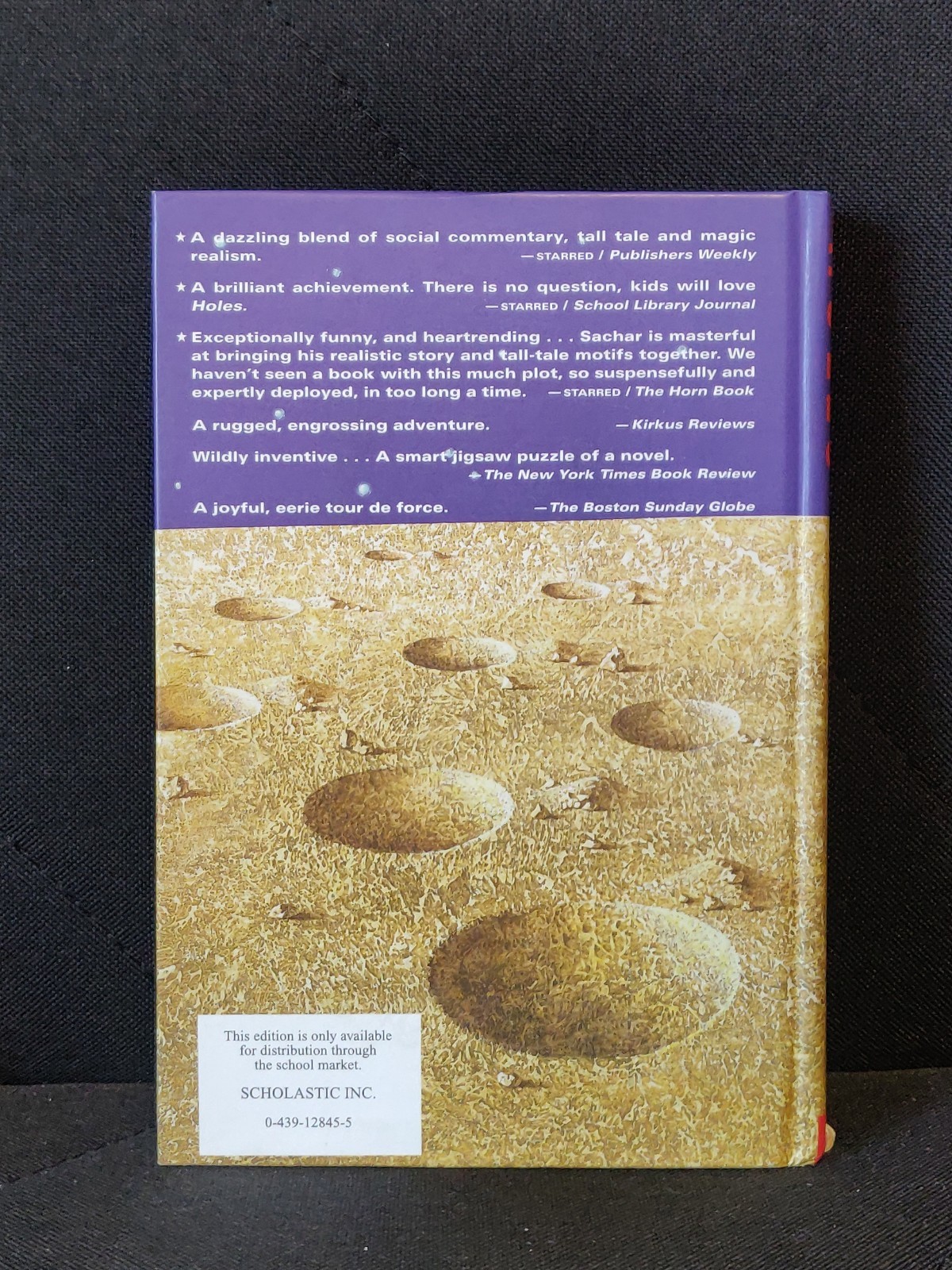 Holes by Louis Sachar – 1st Scholastic Printing, Sept. 1999 / **1st Printing**