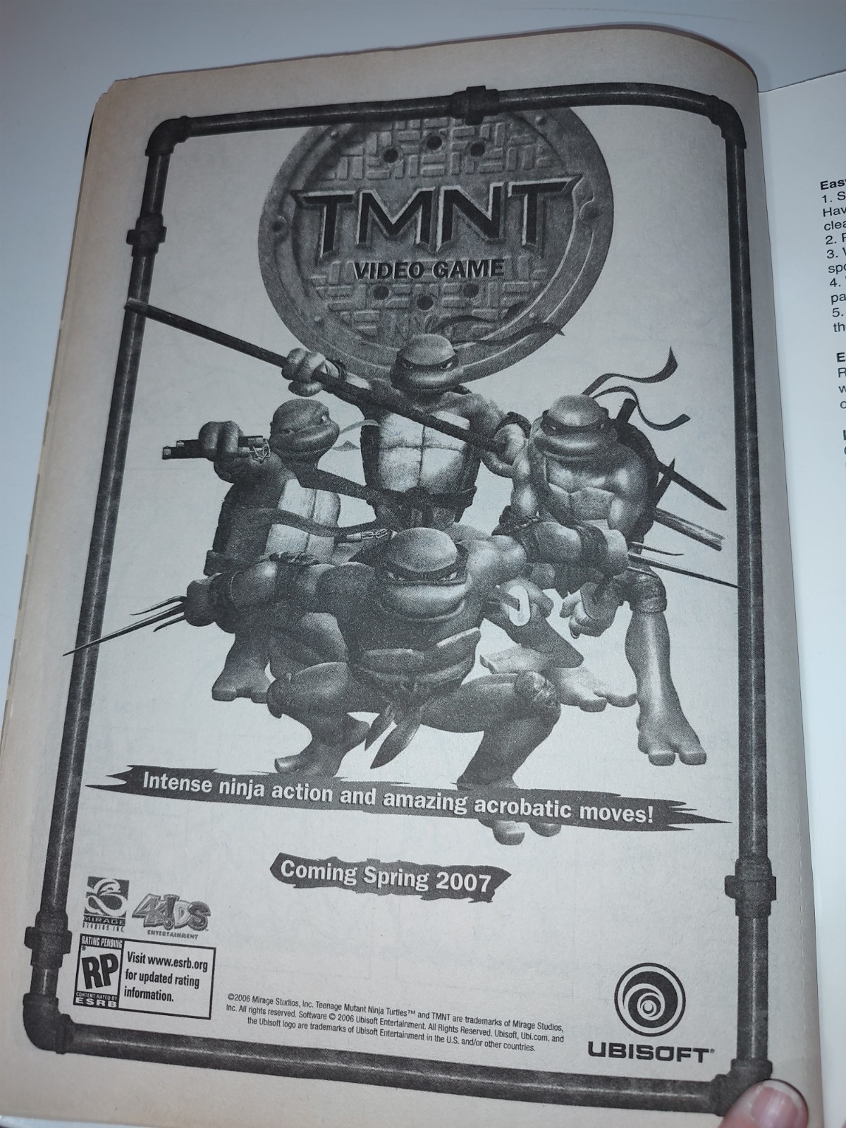 TMNT Tattos The Nightwatcher Activity Book and ZAK Design TMNT 10 oz Cup AS IS