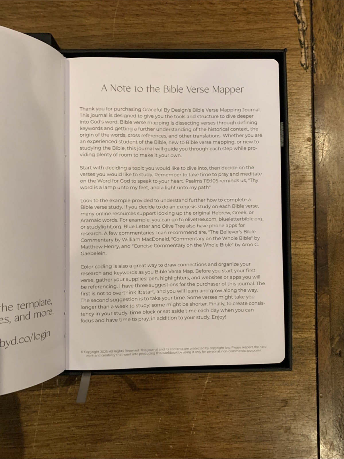 Bible Verse Mapping Journal – Vegan Leather – Premium Bible Study Journaling