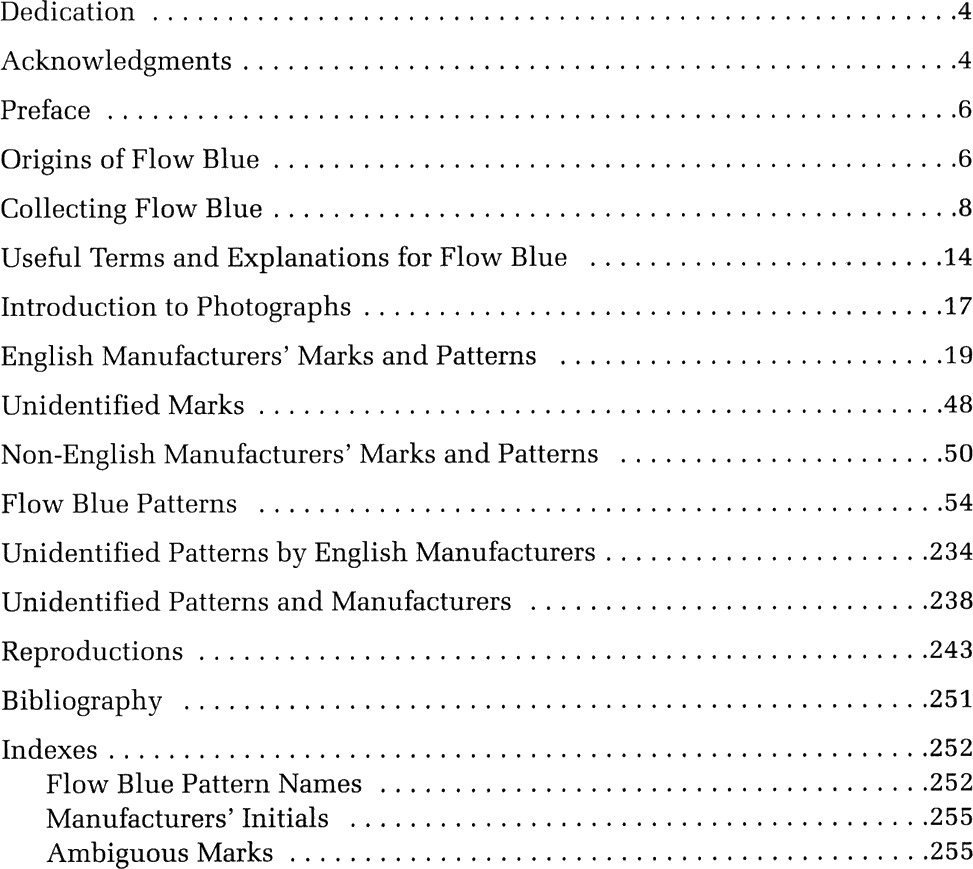 Flow Blue China ID$ Book 1830s Up Marks Plates Etc