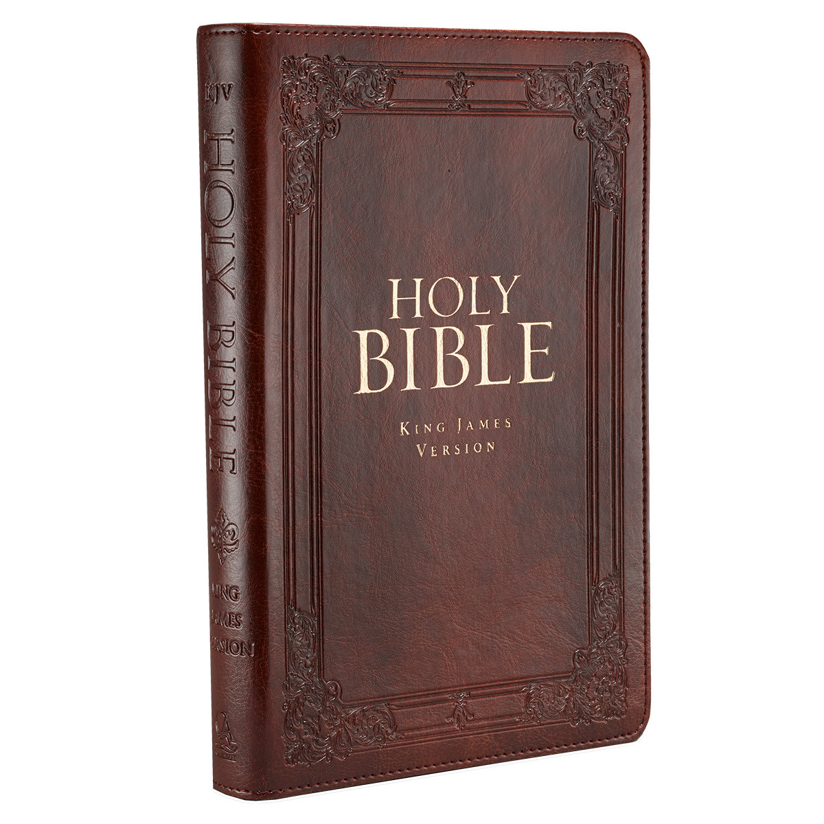 The Holy Bible King James Version Thumb Indexed Burgundy Faux Leather Gift Bible