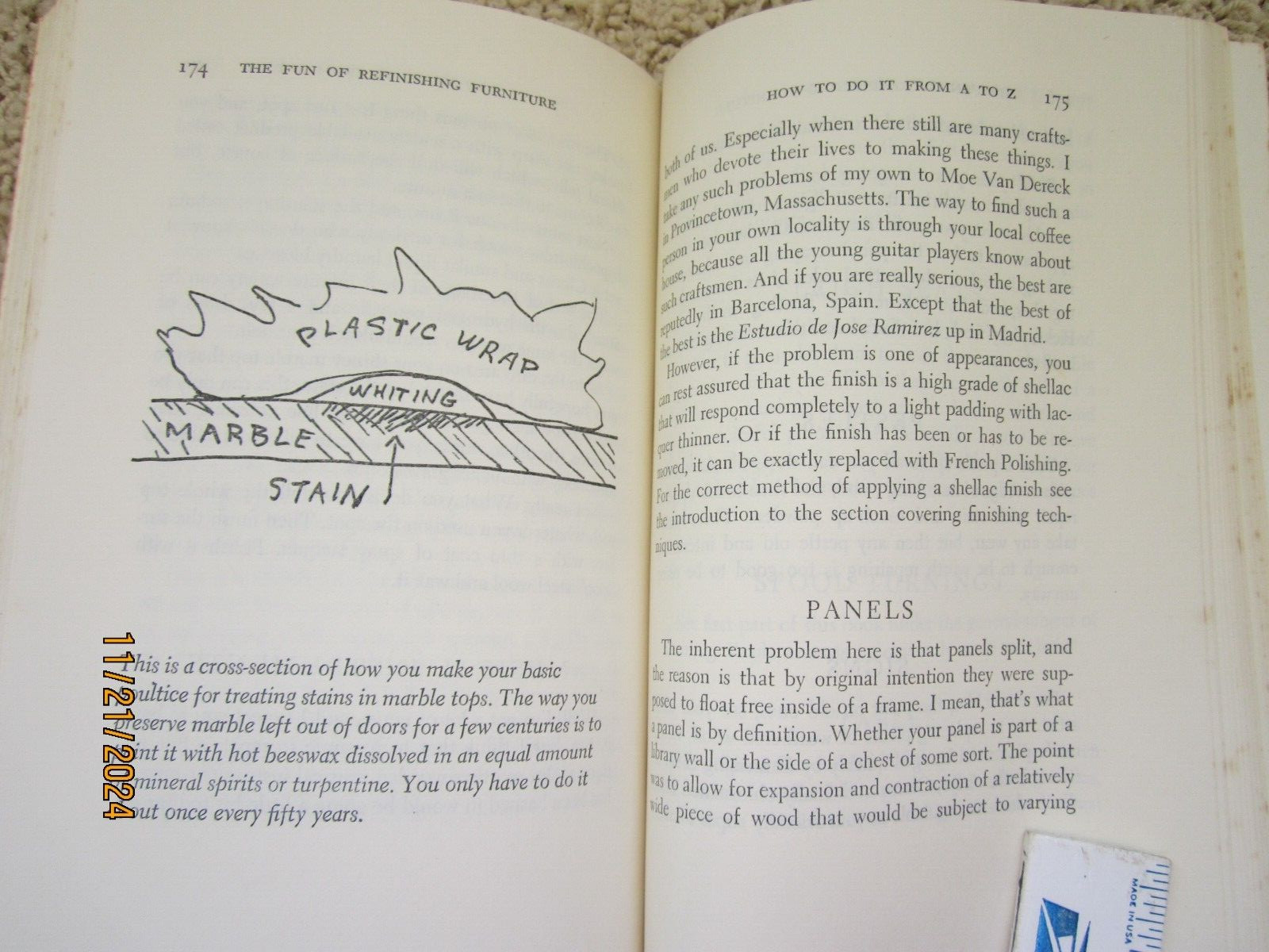 “The Fun of Refinishing Furniture” 1976 Grotz 244 pages ISBN 0-385-14916-6