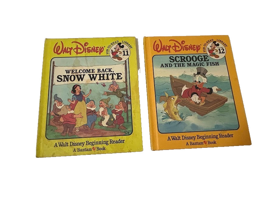 Vintage 1983 Walt Disney Fun To Learn Library Books Lot 1-14 Set