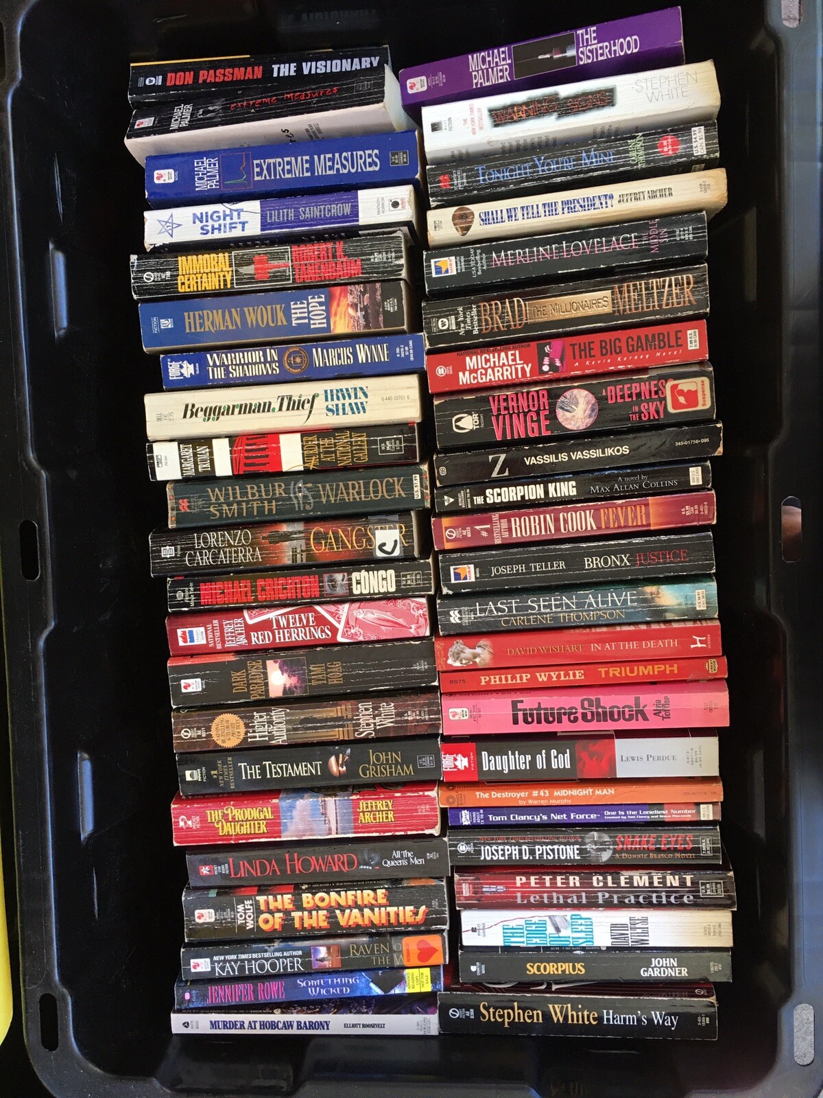 Mix Lot Of 10 Suspense Crime Mystery Thriller Fiction Paperback Books Random