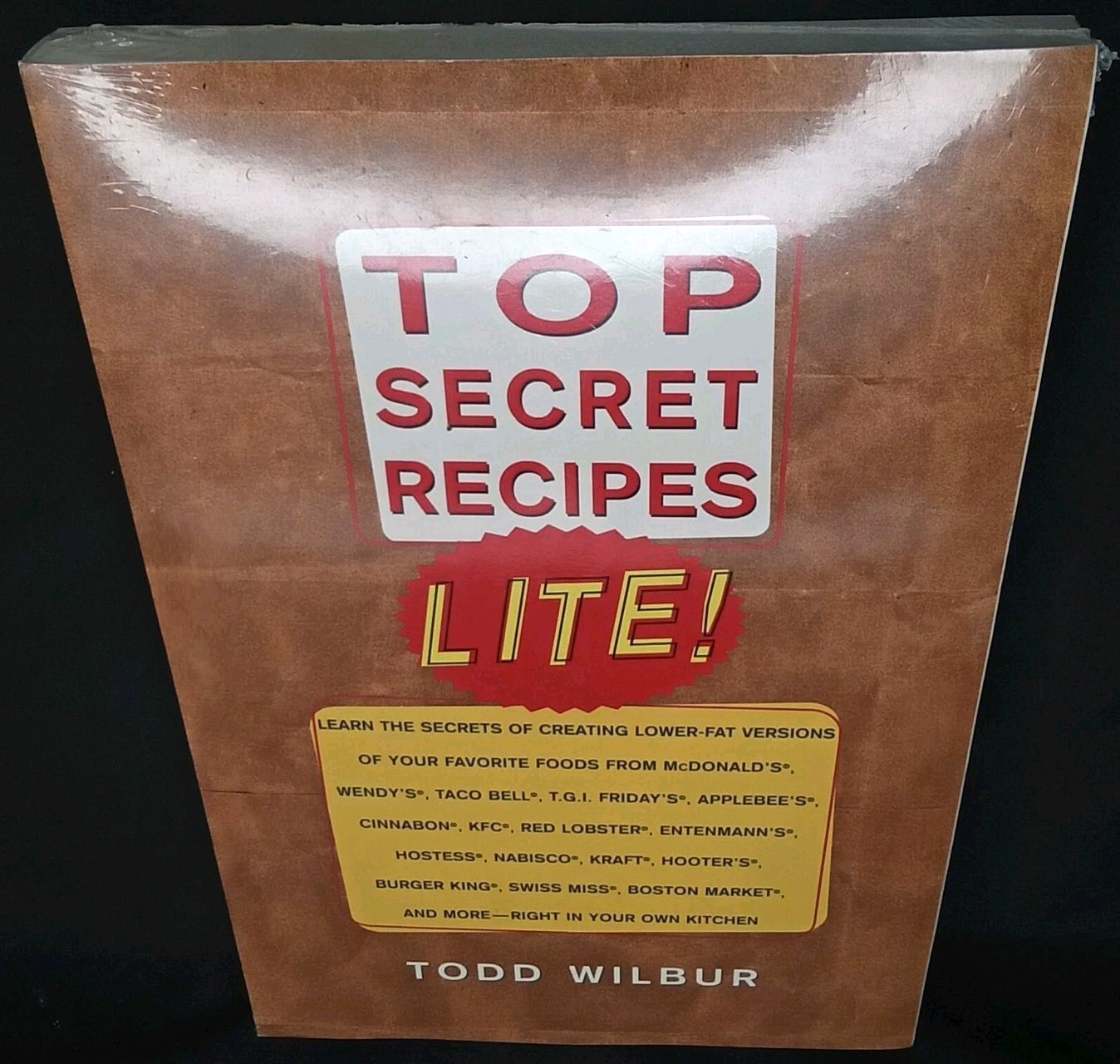 Vintage 1998 Cookbook Top Secret Recipes Lite Paperback 256 Pages Sealed
