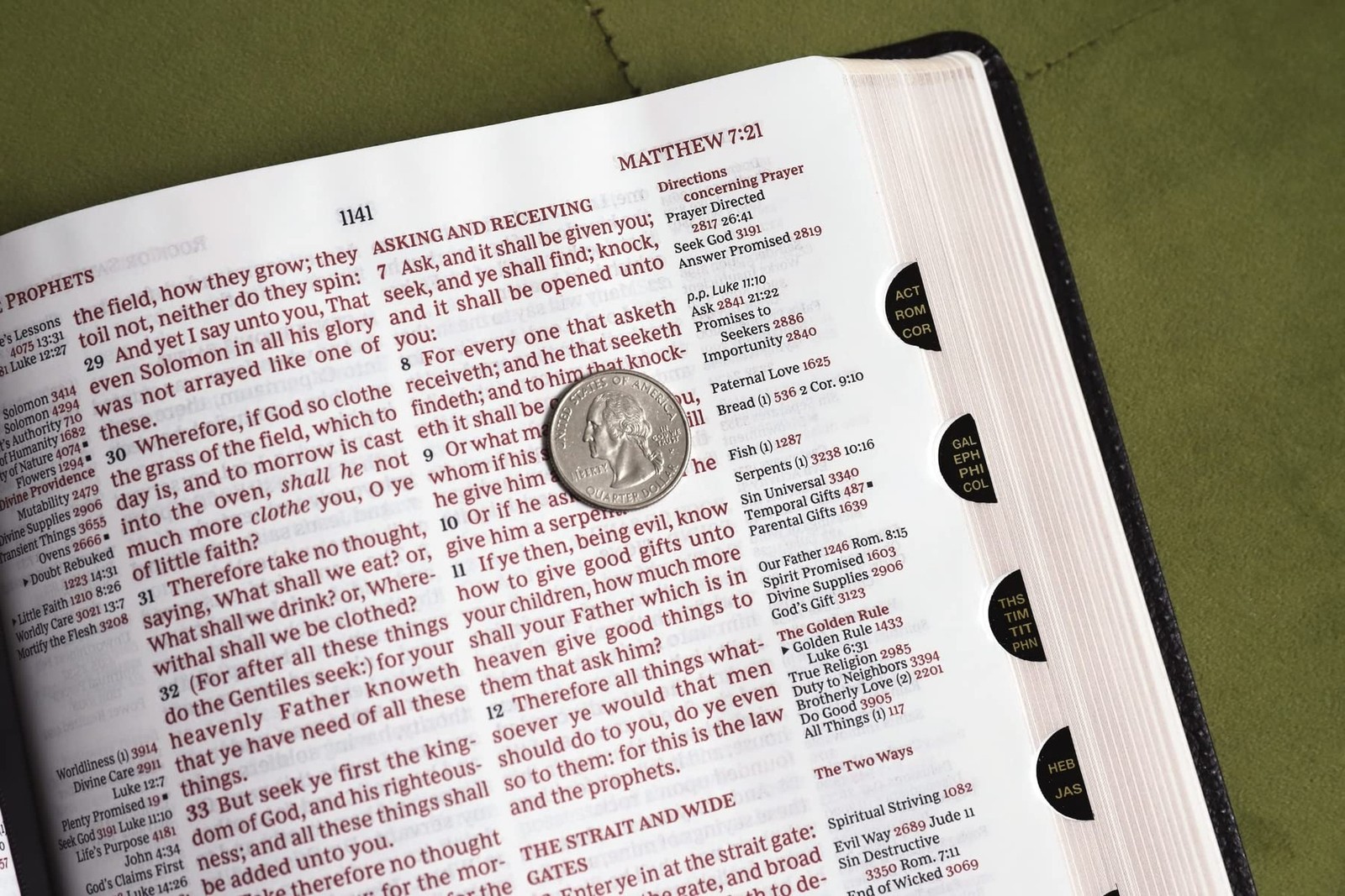 KJV, Thompson Chain-Reference Bible, Large Print, Bonded Leather, Black, Red …