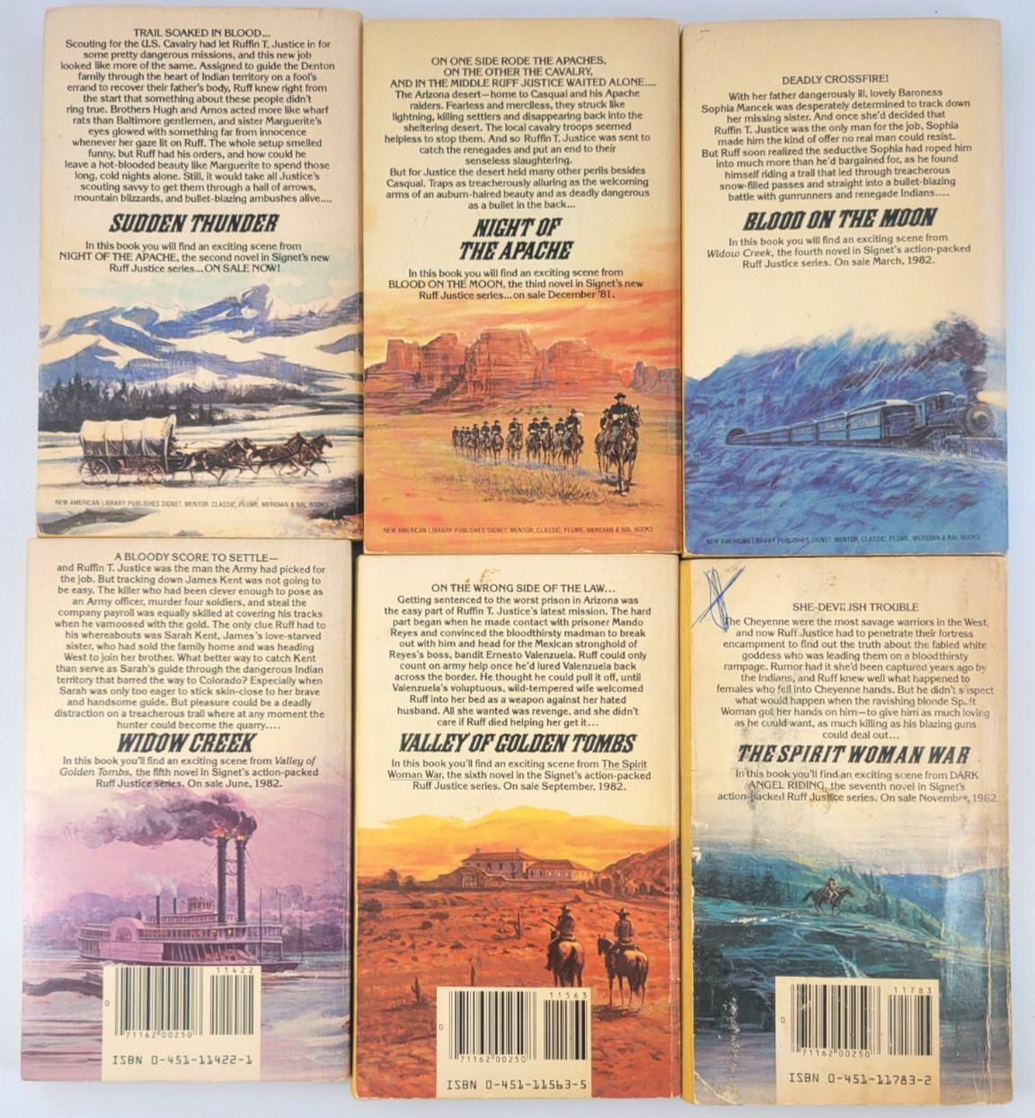Ruff Justice Lot 18 Books Warren T Longtree Adult Western #1 23 27 28 Rare VNTG