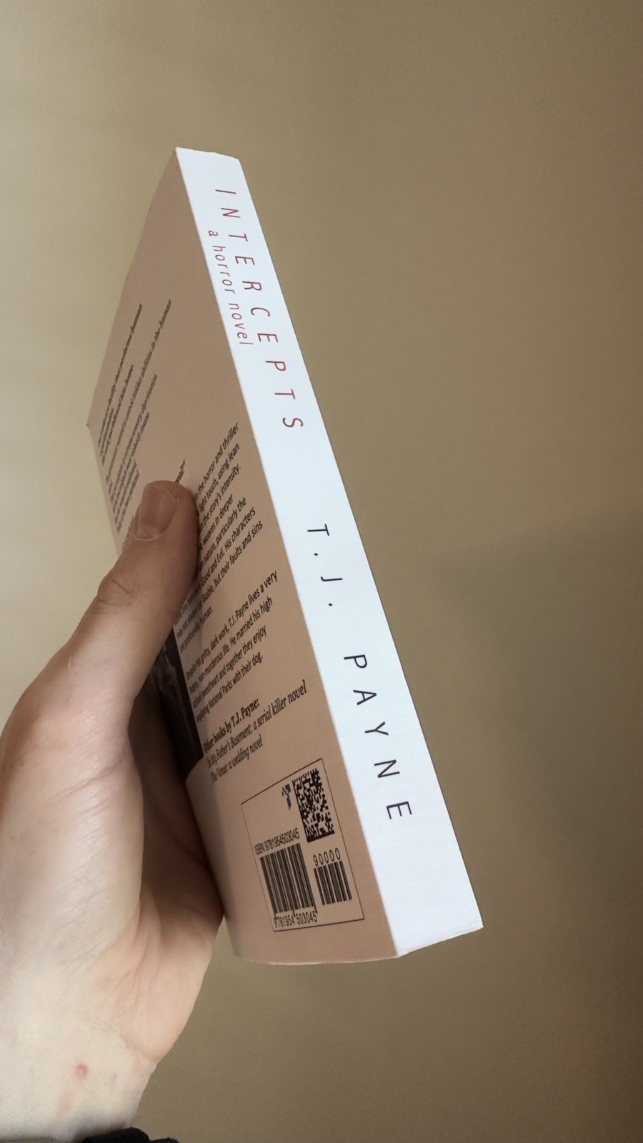 NEW! Intercepts : A Horror Novel by T. J. Payne (2019, Trade Paperback)