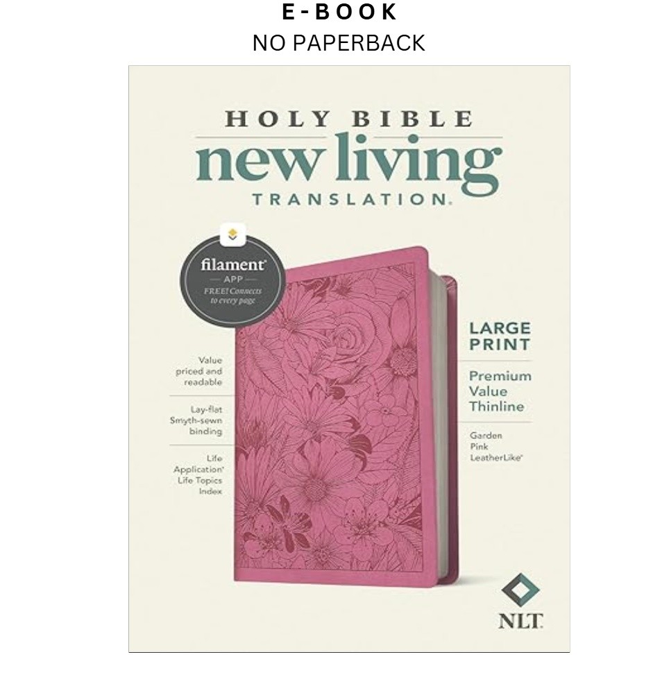 NLT Large Print Premium Value Thinline Bible, Filament , New Living Translation