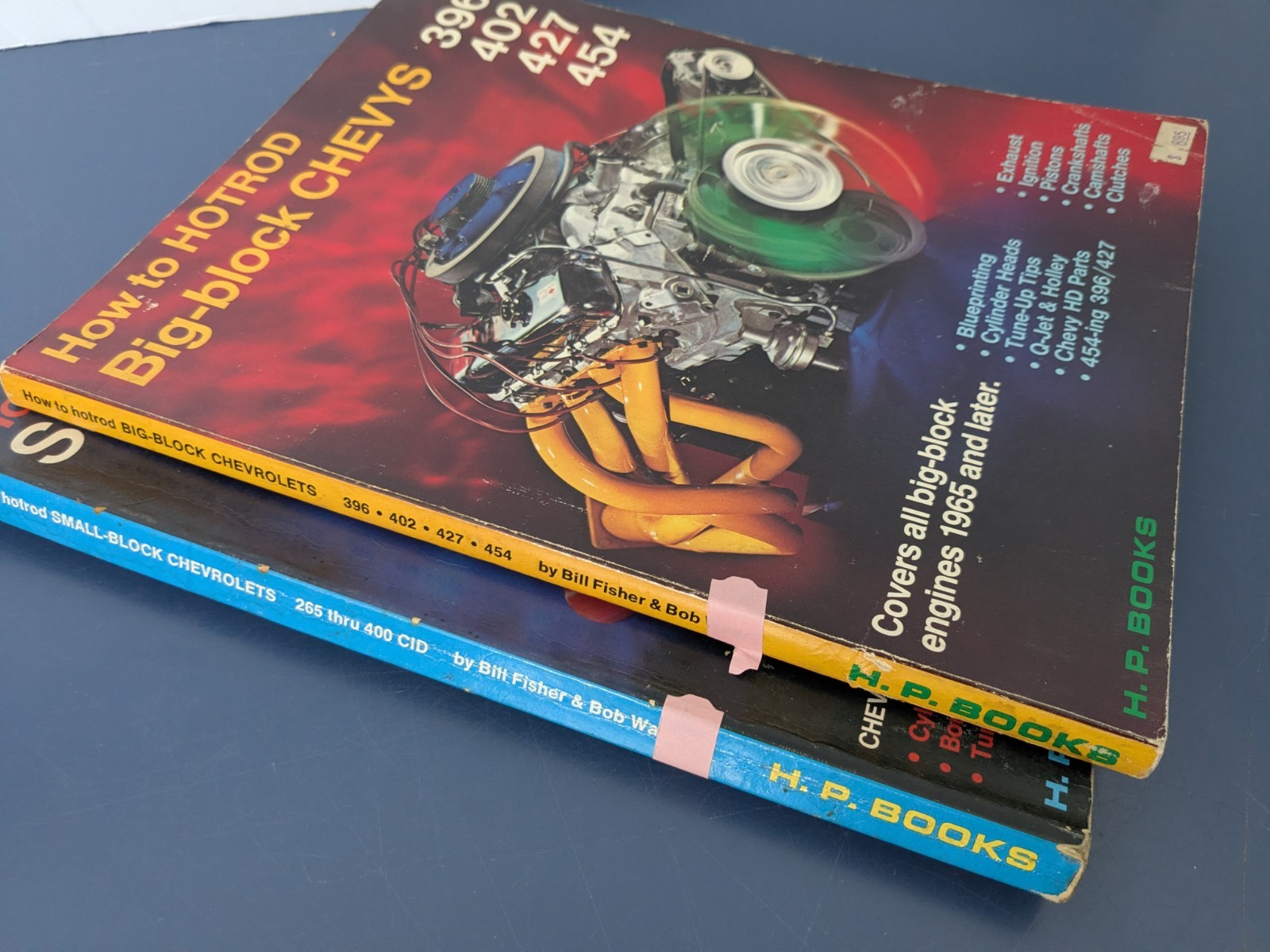 2 Bks How to Hotrod Small-Block Chevys + Big Block Chevys Bob Waar, Bill Fisher