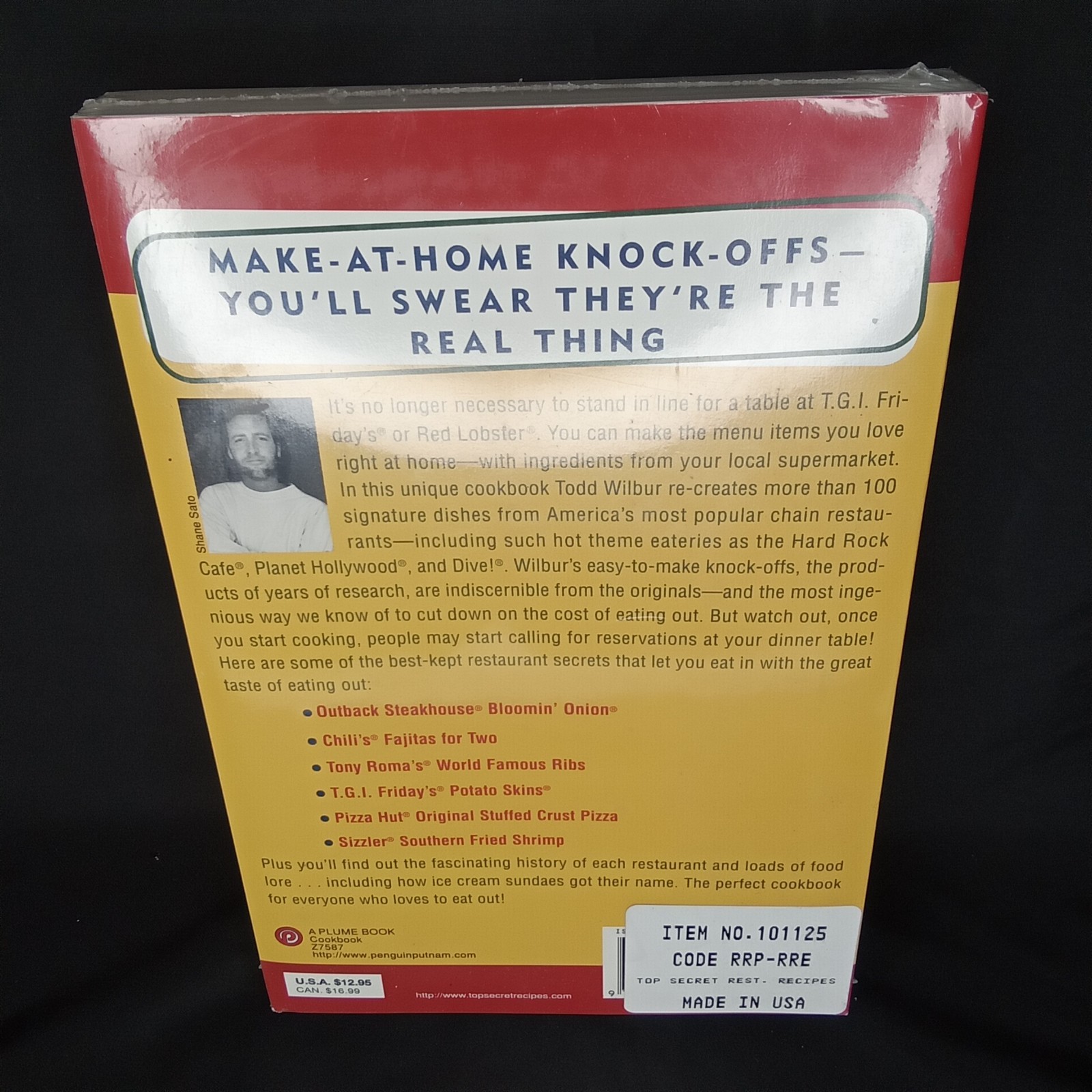 Vintage 1997 Cookbook Top Secret Restaurant Recipes Paperback 336 Pages Sealed