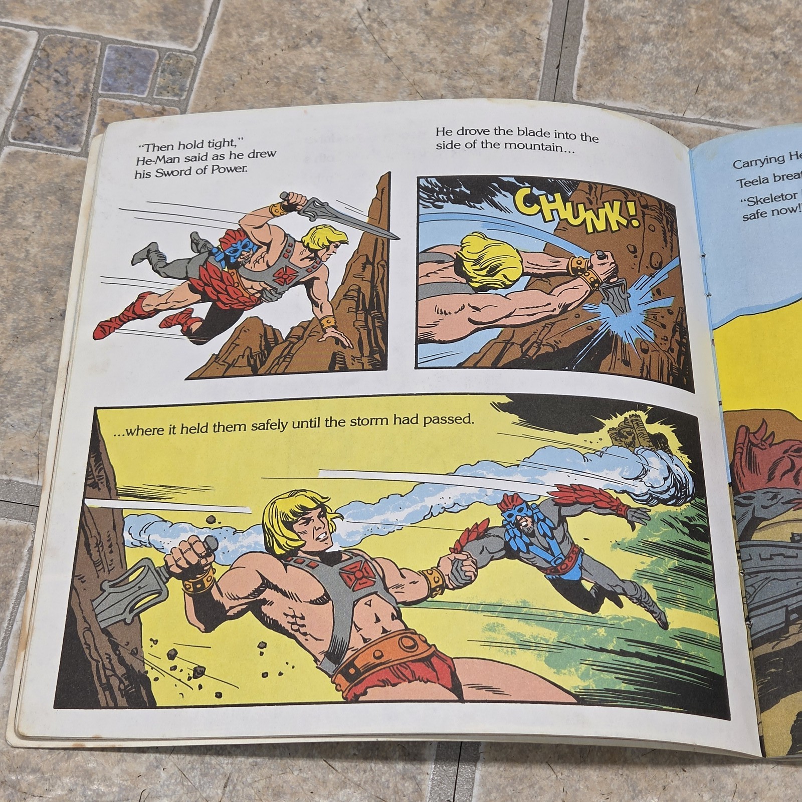 Vintage Masters of the Universe The Thief of Castle Grayskull Golden Book 1983