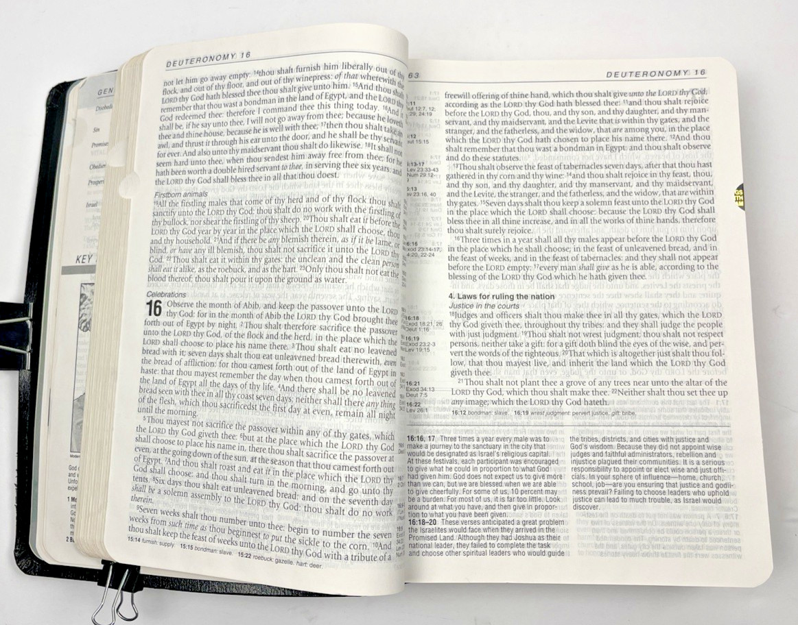 Life Application Study Bible KJV Large Print Black Bonded Leather Tyndale