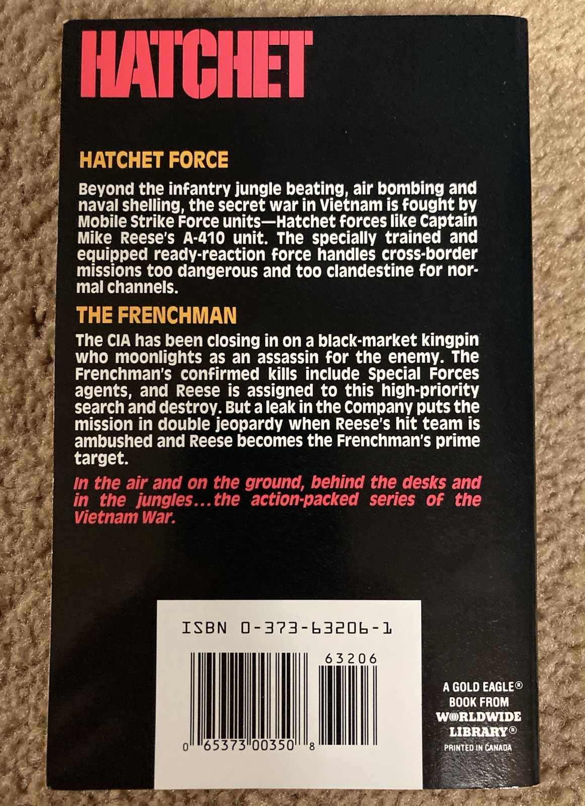 “Hatchet” By Knox Gordon Complete 4 Book Vintage Series Paperbacks 1991-1992