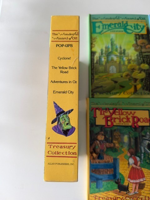 The Wonderful Wizard of Oz Treasury Collection 4 Pop Up Books Set 1991 Vintage