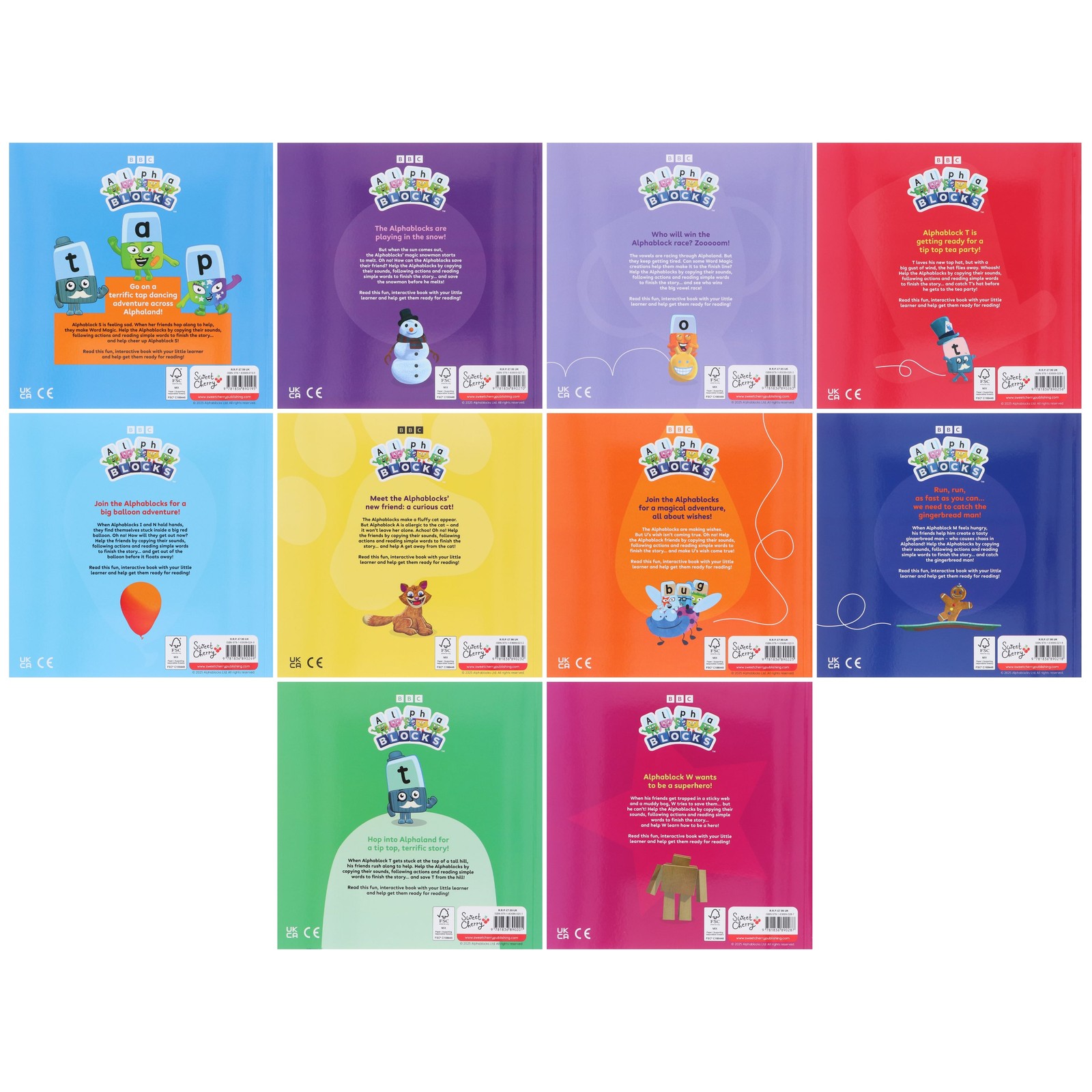Alphablocks Read Together: Interactive 10 Picture Books Set – Ages 3-5 – PB