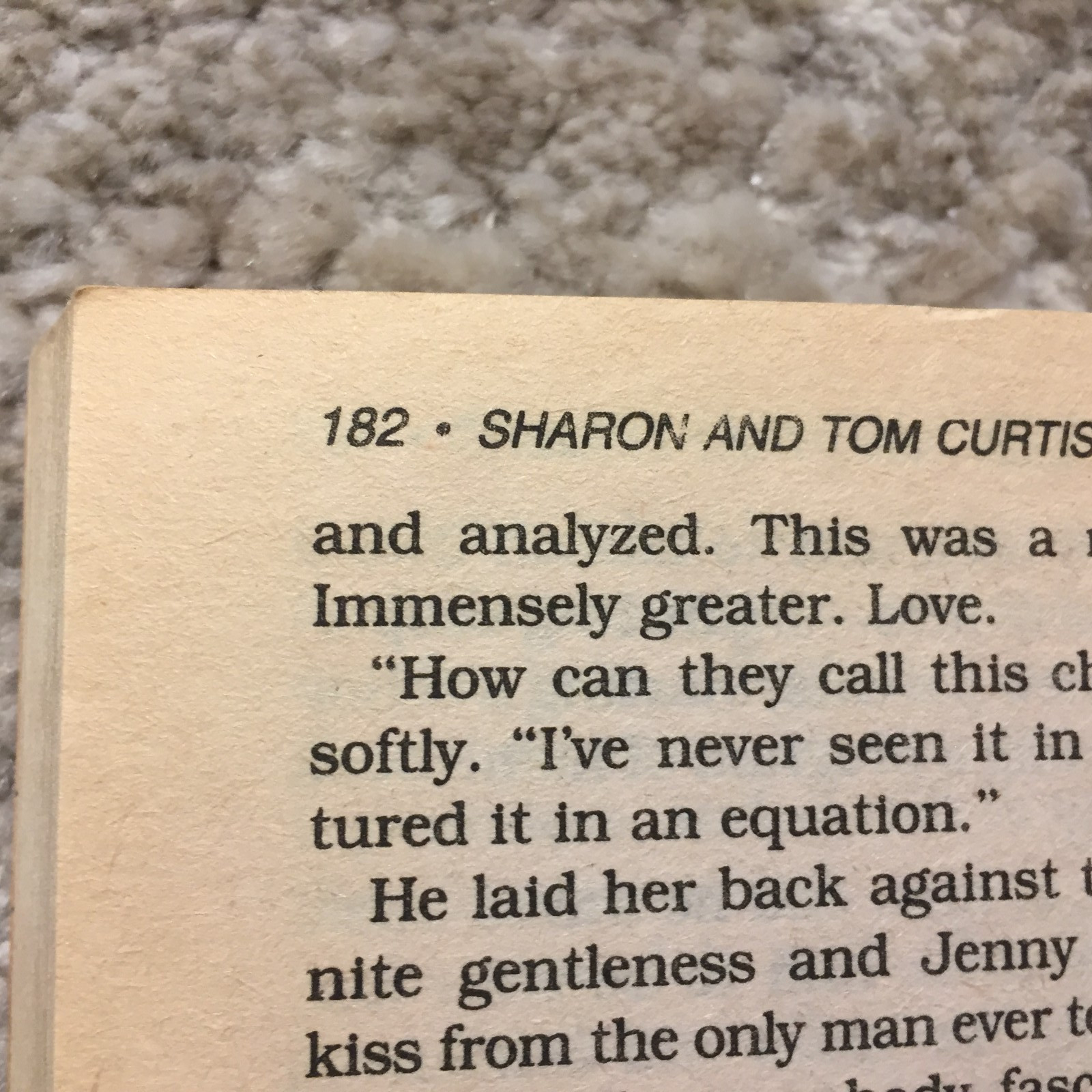Lightning That Lingers Sharon And Tom Curtis 1983 Bantam Books Romance Book