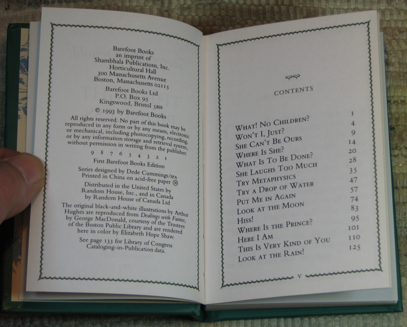 THE LIGHT PRINCESS by George MacDonald 1993 Mini First Barefoot Hardcover