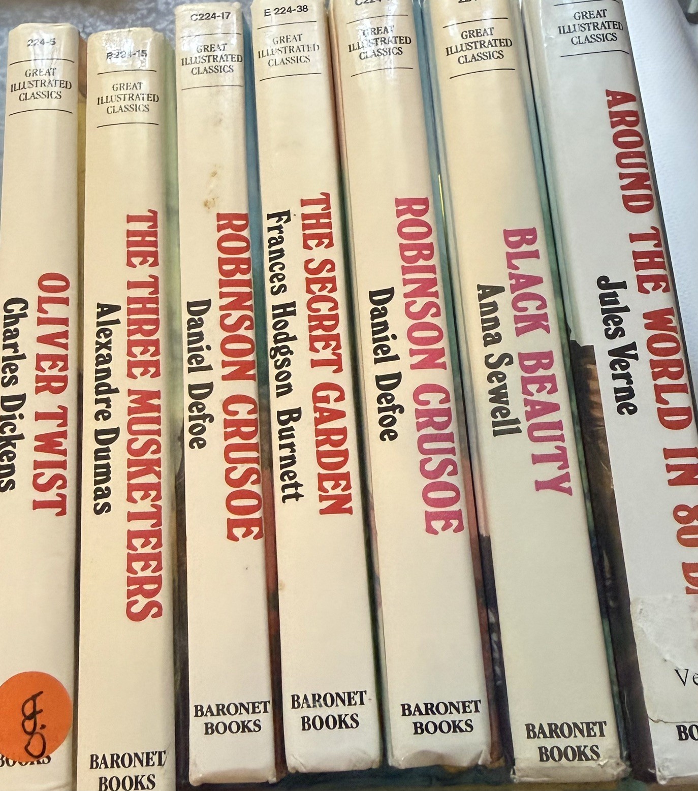 Great Illustrated Classics Lot of 7 Hardcover Books Wizard Of Oz, Black Beauty
