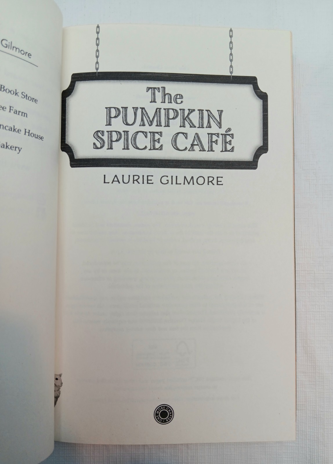 The Pumpkin Spice Cafe by Laurie Gilmore, 2023 Hardcover