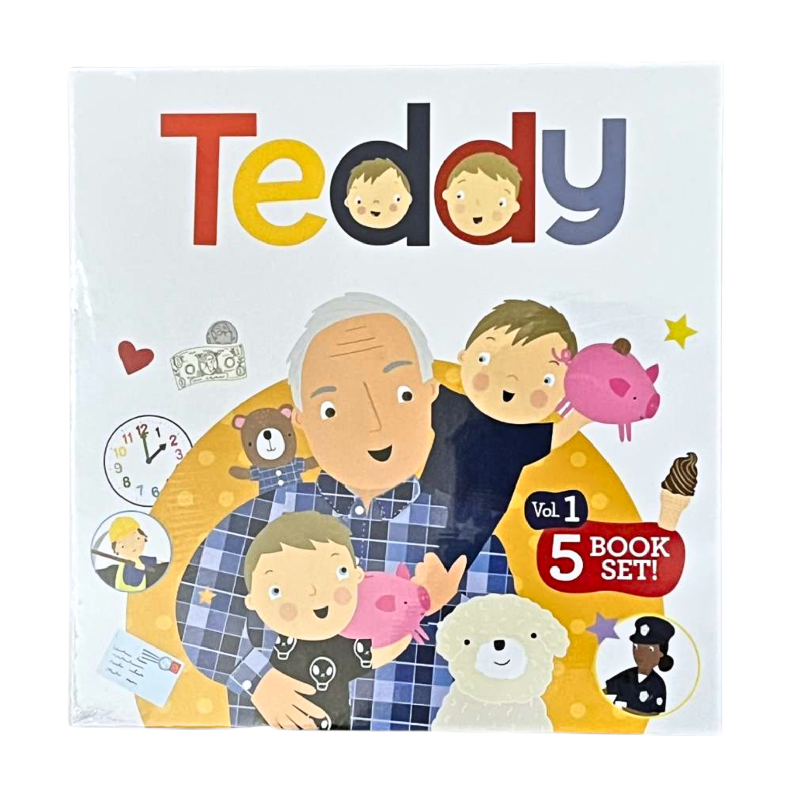 New Teddy Vol. 1 5-Book Illustrated Box Set Picture Books Ryan Cohen
