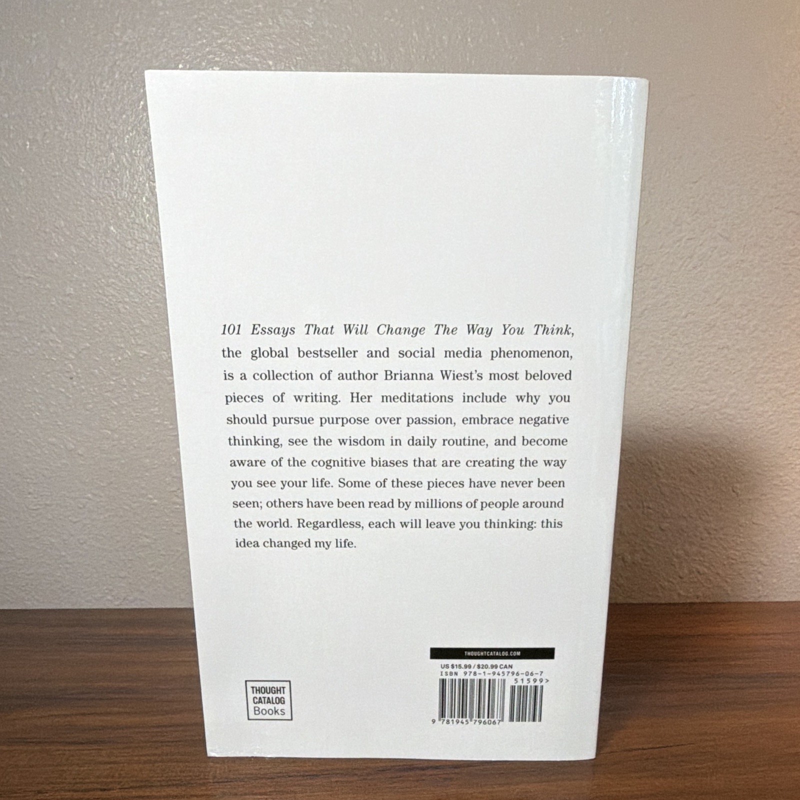101 Essays That Will Change the Way You Think | Brianna Wiest | Paperback | 2016
