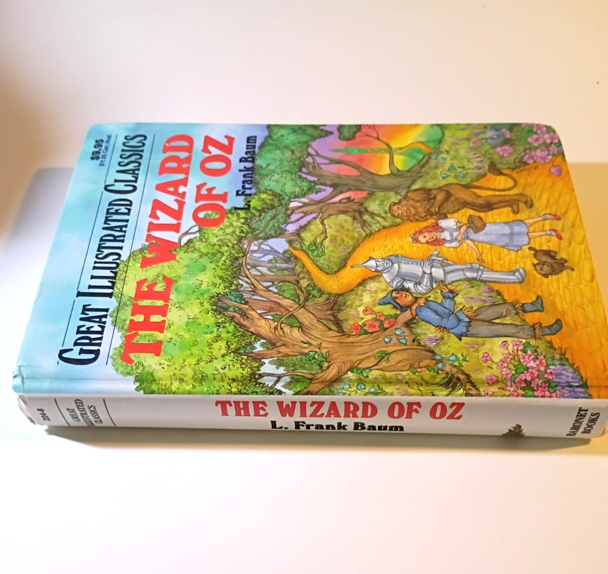 The Wizard of Oz 4 book hardcover lot Frank Baum Great Illustrated Classics