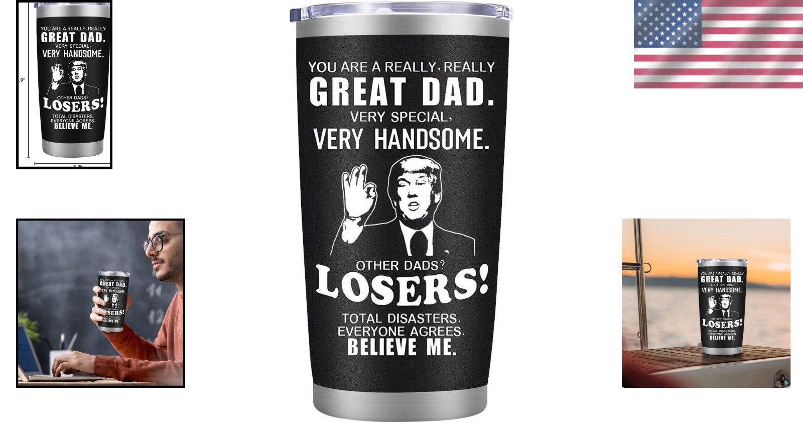 Insulated 20 oz Coffee Tumbler for Dads – Perfect Home & Travel Companion