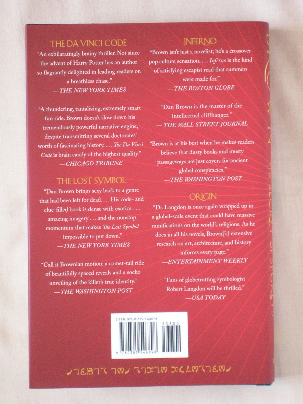 Signed 1st Ed THE SECRET OF SECRETS Dan Brown HC/DJ ROBERT LANGDON BOOK