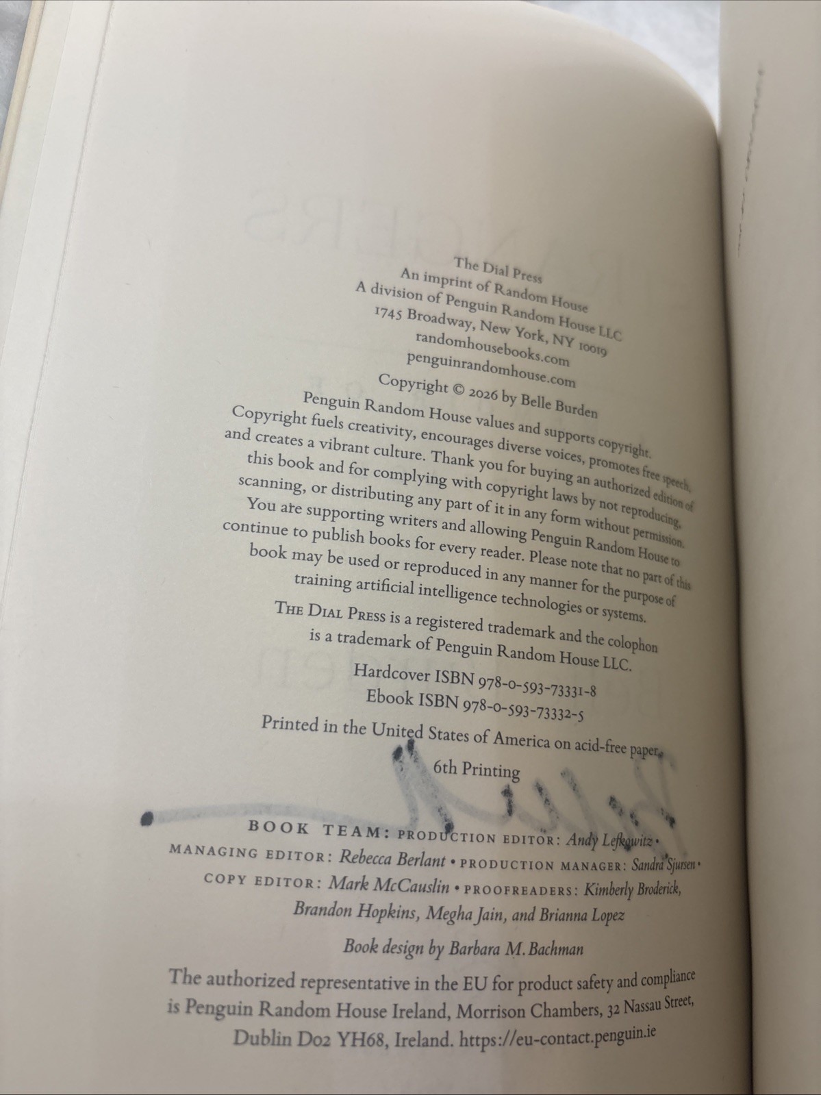 Strangers : A Memoir of Marriage by Belle Burden SIGNED TITLE 1st/6th