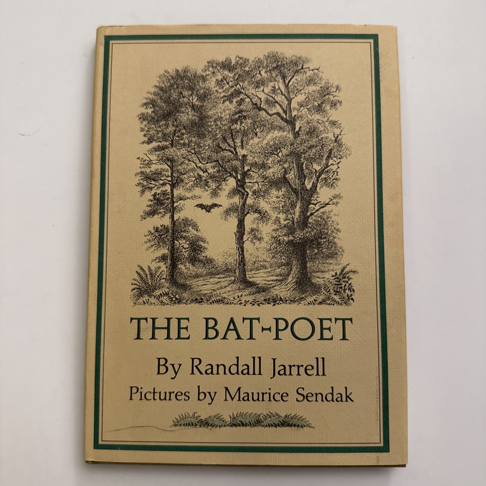 The Bat-Poet Randall Jarrell 1963 HC w/ Dust Jacket Maurice Sendak Illustrated